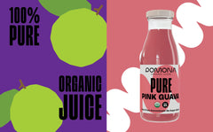 Pomona Organic Juices pack-12 highlights convenient, glass-packaged refreshment.