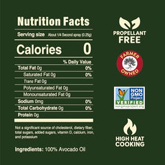 Pompeian Avocado Oil Cooking Spray supports high-heat cooking up to 510°F.
