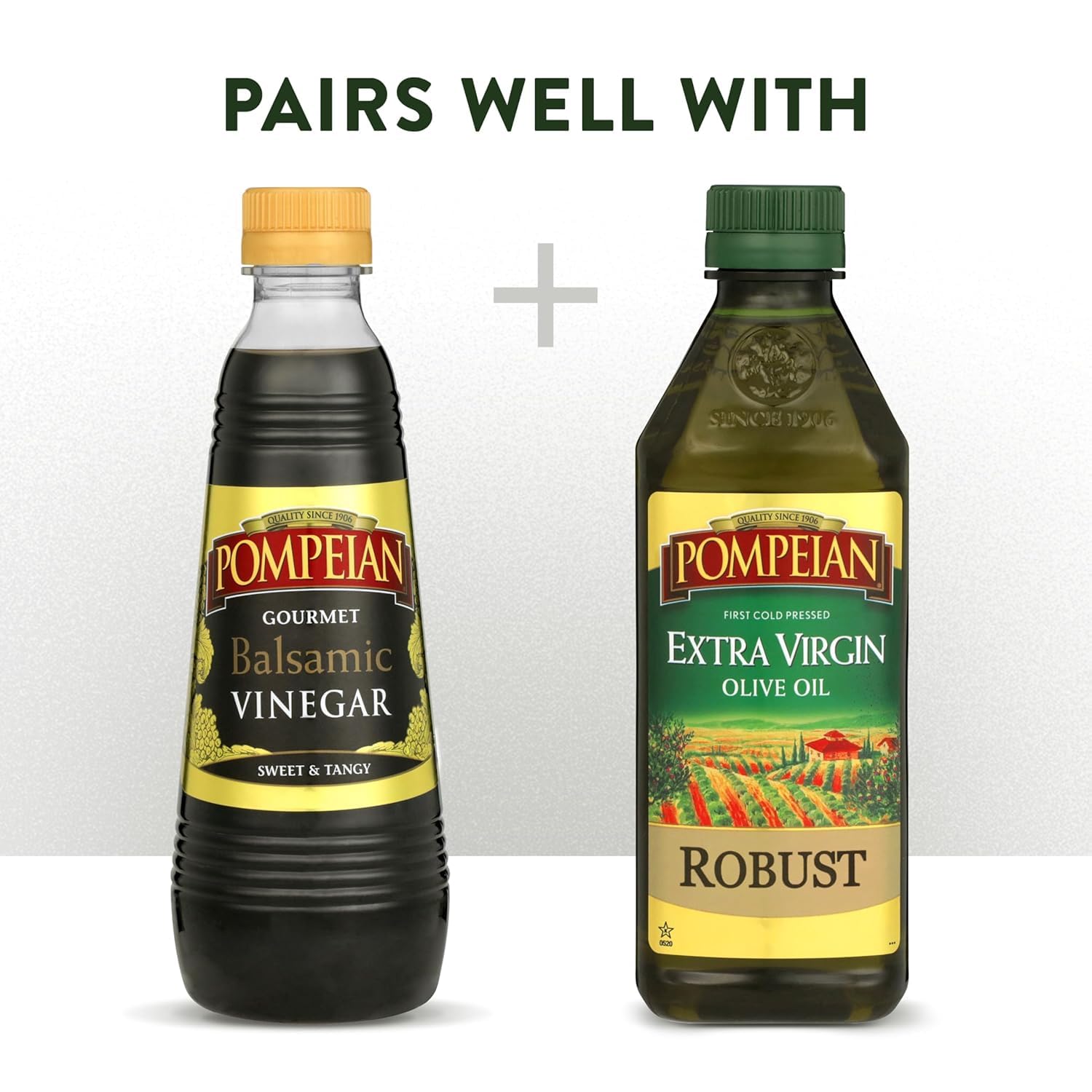 Pompeian Gourmet Balsamic sauce dish, glaze for seafood and vegetables.