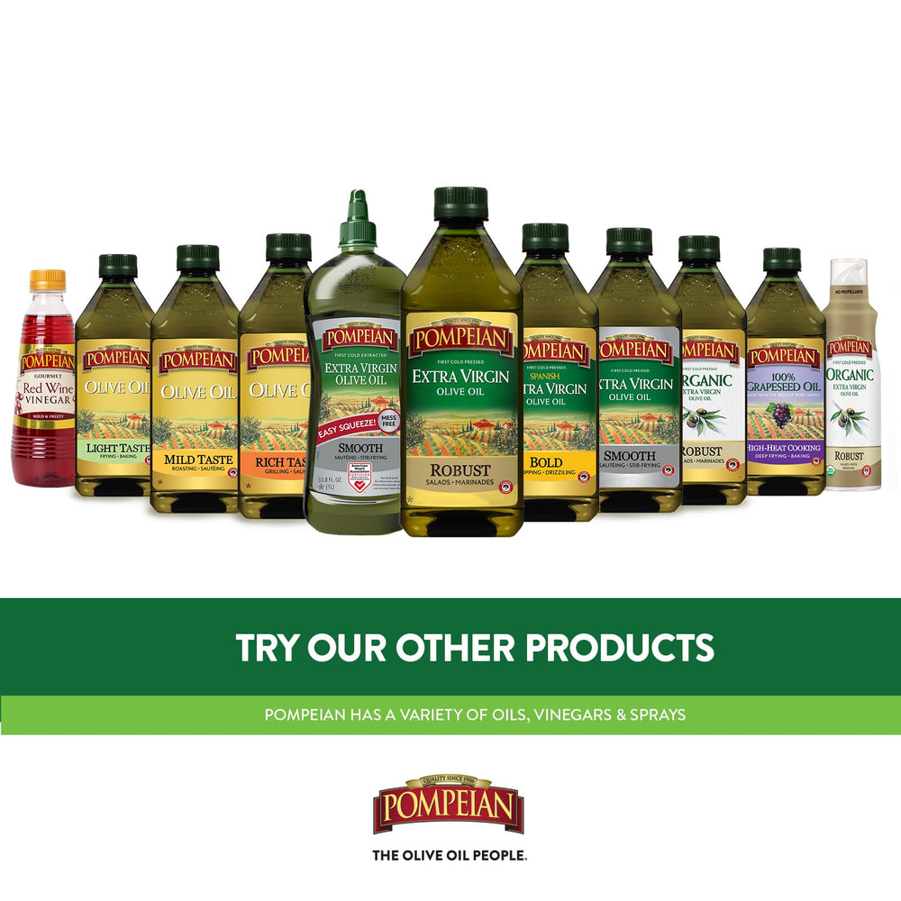 Pompeian grapeseed oil vitamin E label closeup suggests nourishing cooking oil