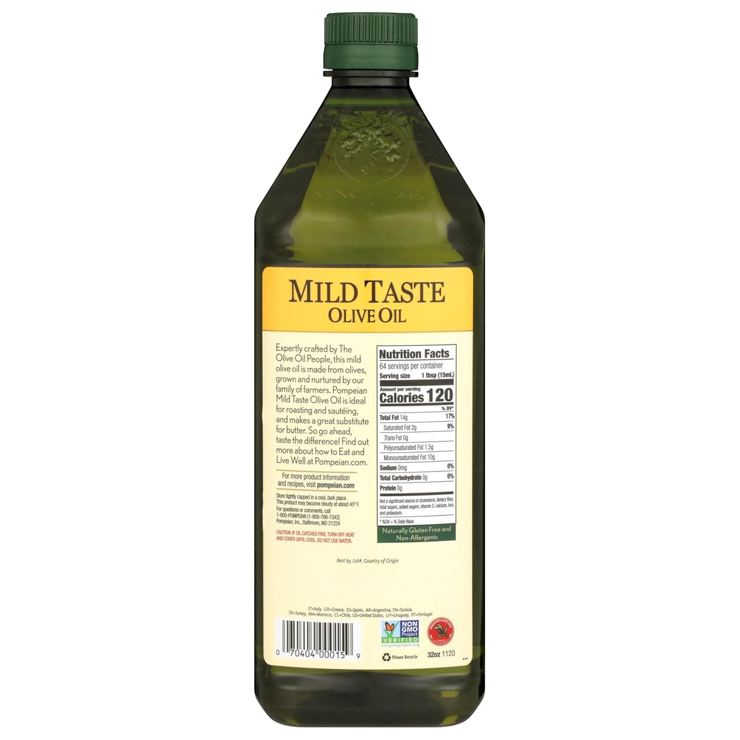 Pompeian Mild Taste Olive Oil on vegetables during quick sautéing.