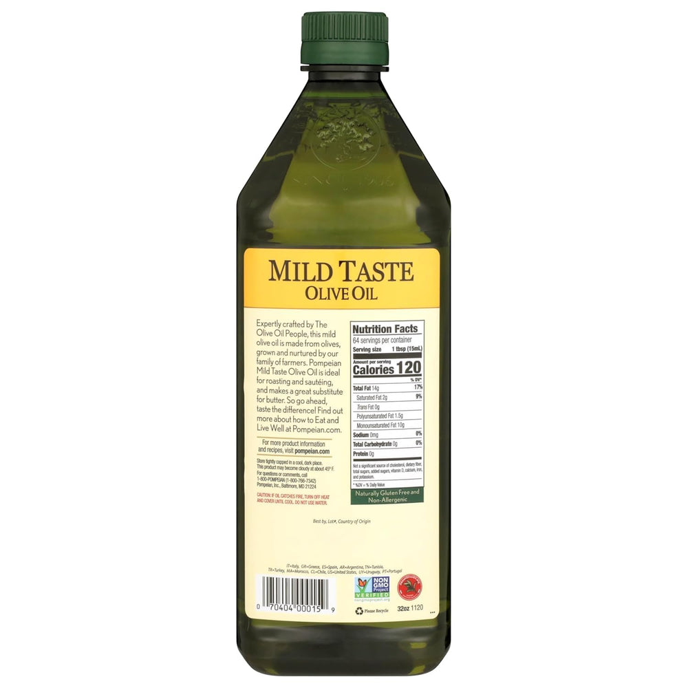 Pompeian Mild Taste Olive Oil on vegetables during quick sautéing.