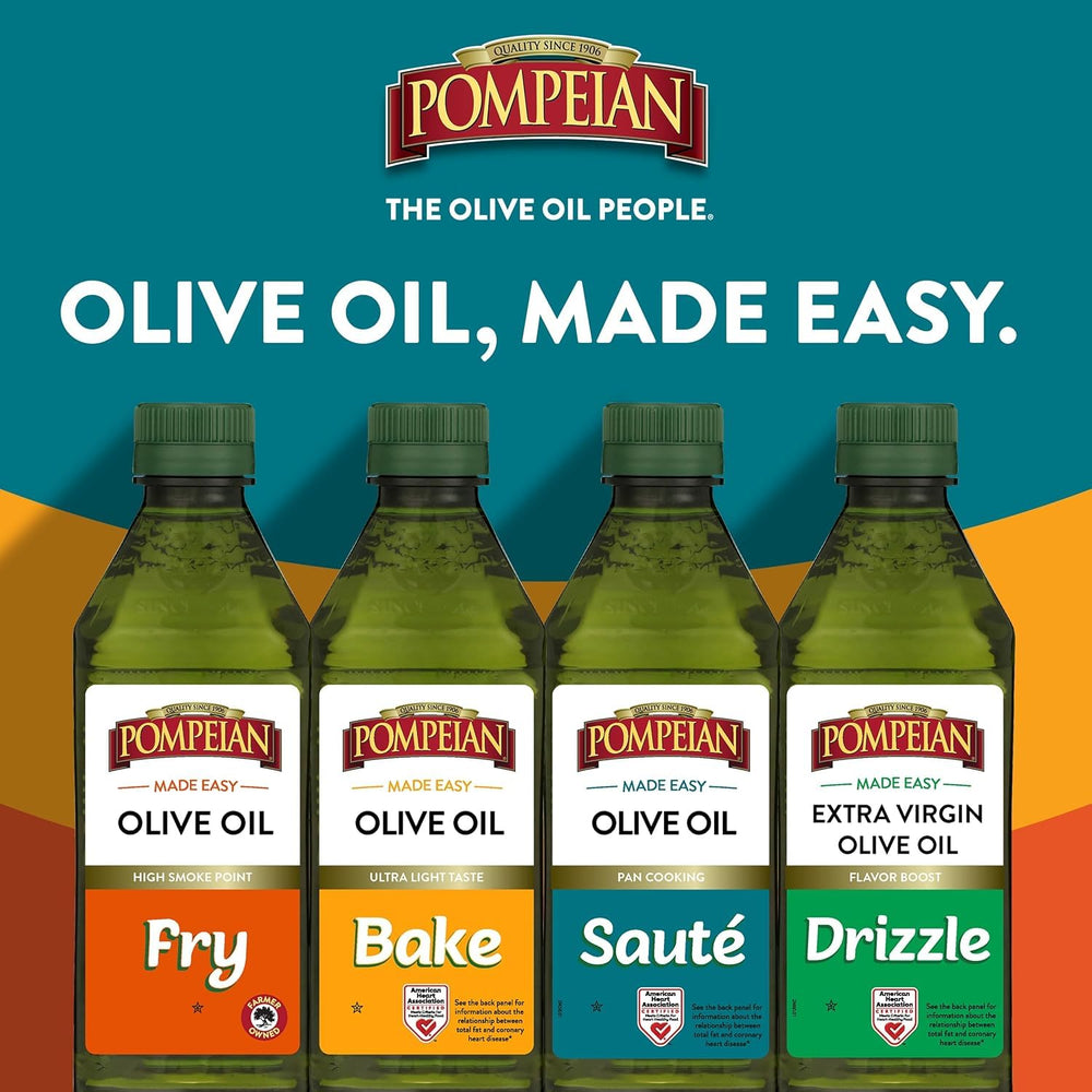 Non-GMO verified Pompeian olive oil label