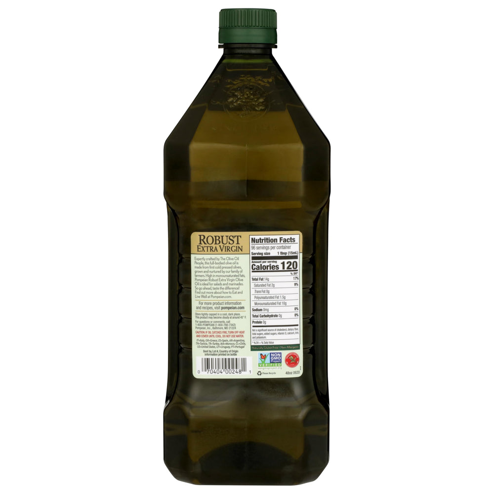 Pompeian Robust EVOO dressing bowl ready for a vibrant salad