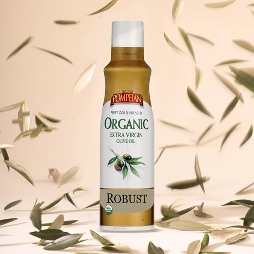 Pompeian USDA Organic label highlights certification and quality.