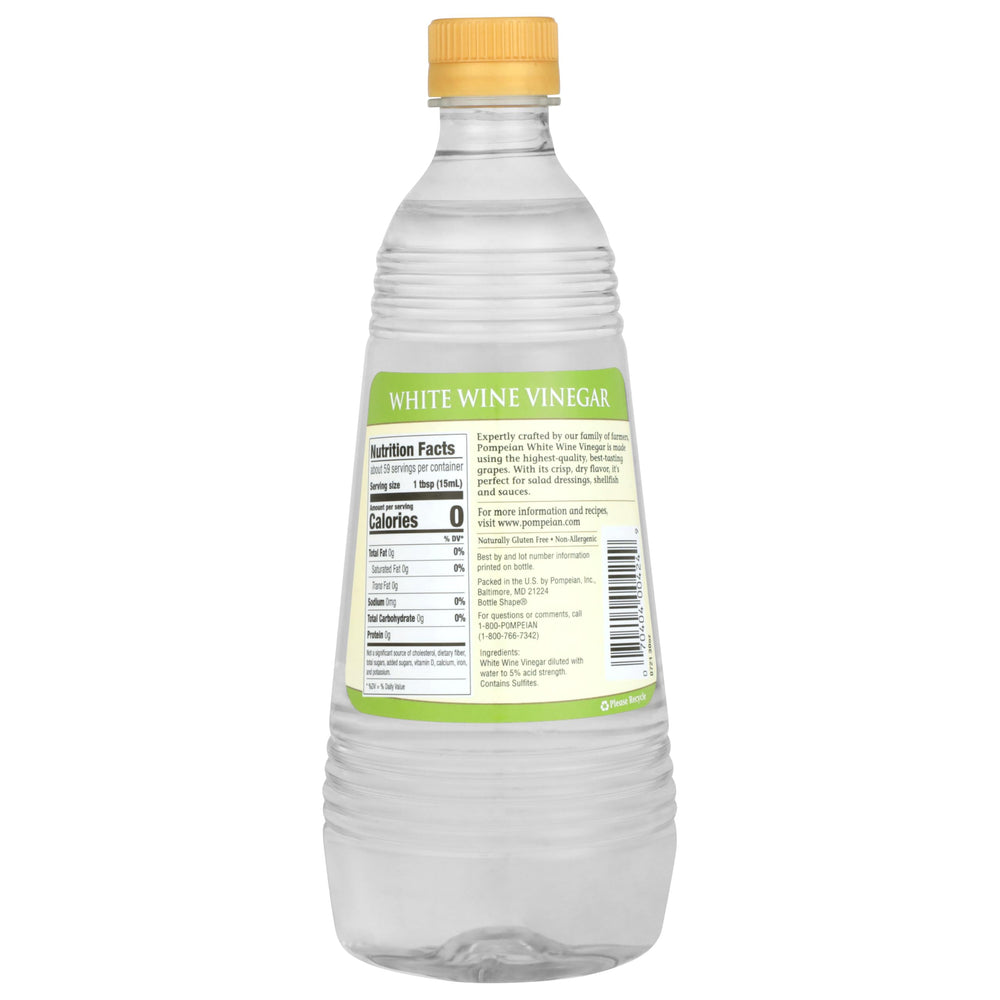 Pompeian White Wine Vinegar reflects a farmer-crafted heritage from The Olive Oil People.