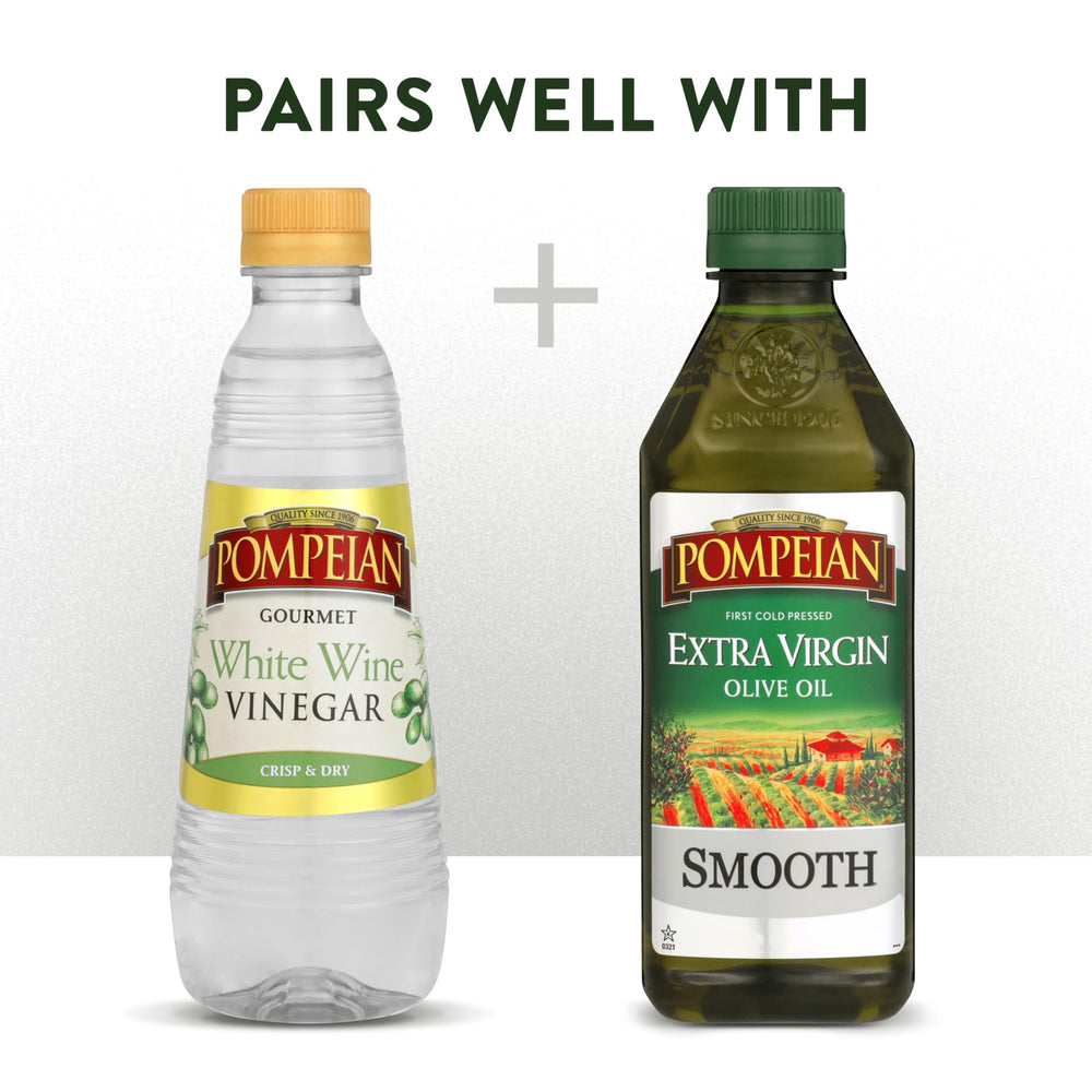 Pompeian White Wine Vinegar is gluten-free and non-allergenic for sensitive kitchens.