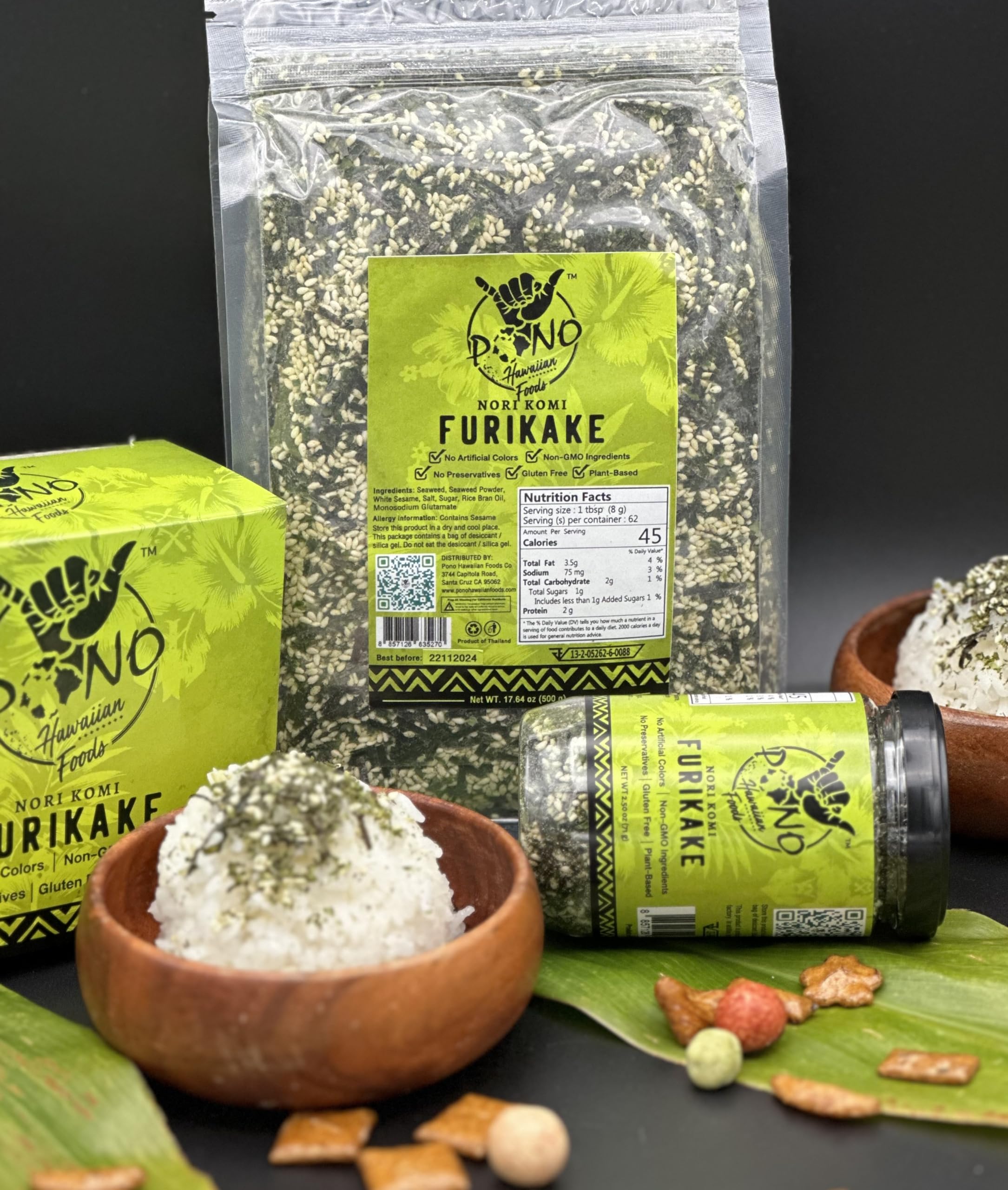 Pono Hawaiian fusion flavor blending Hawaiian and Japanese culinary traditions.