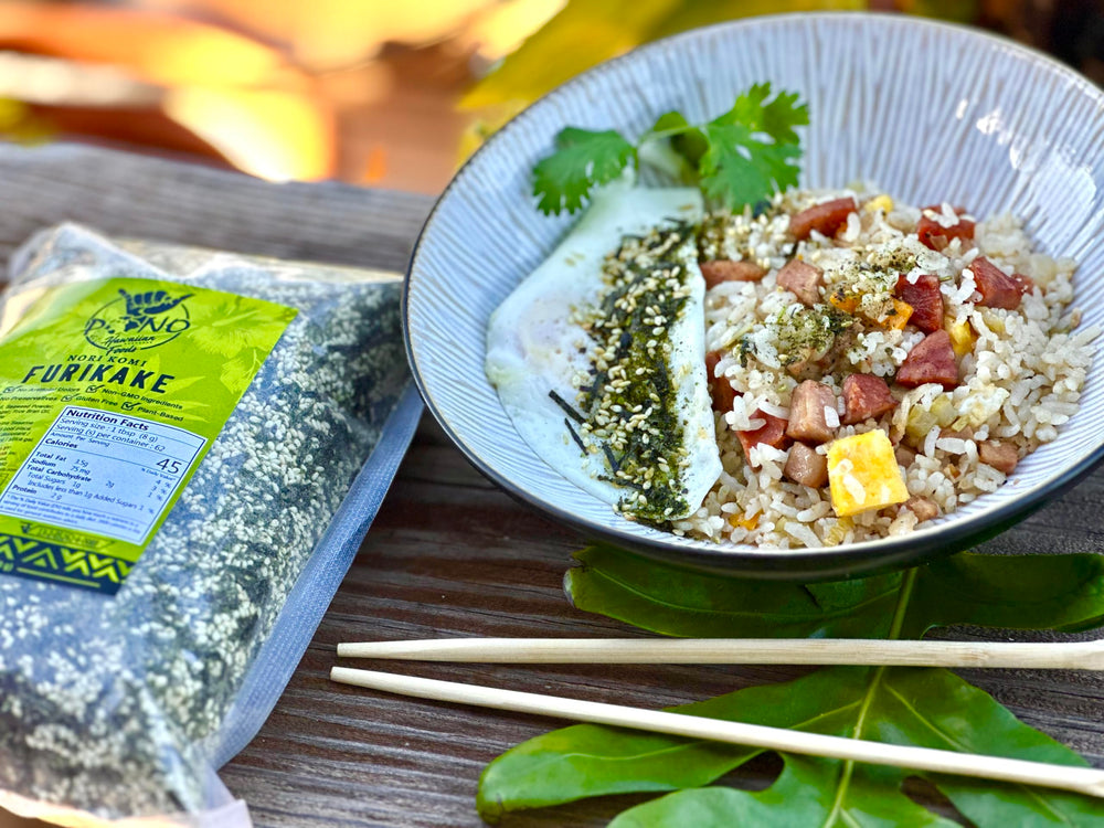 Pono Hawaiian seaweed nori flakes for an oceanic flavor boost.
