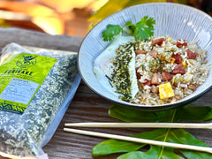 Pono Hawaiian seaweed nori flakes for an oceanic flavor boost.