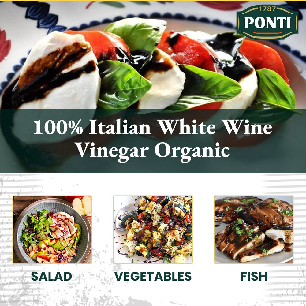 Closeup of Ponti bottle pour for quick dressing prep.