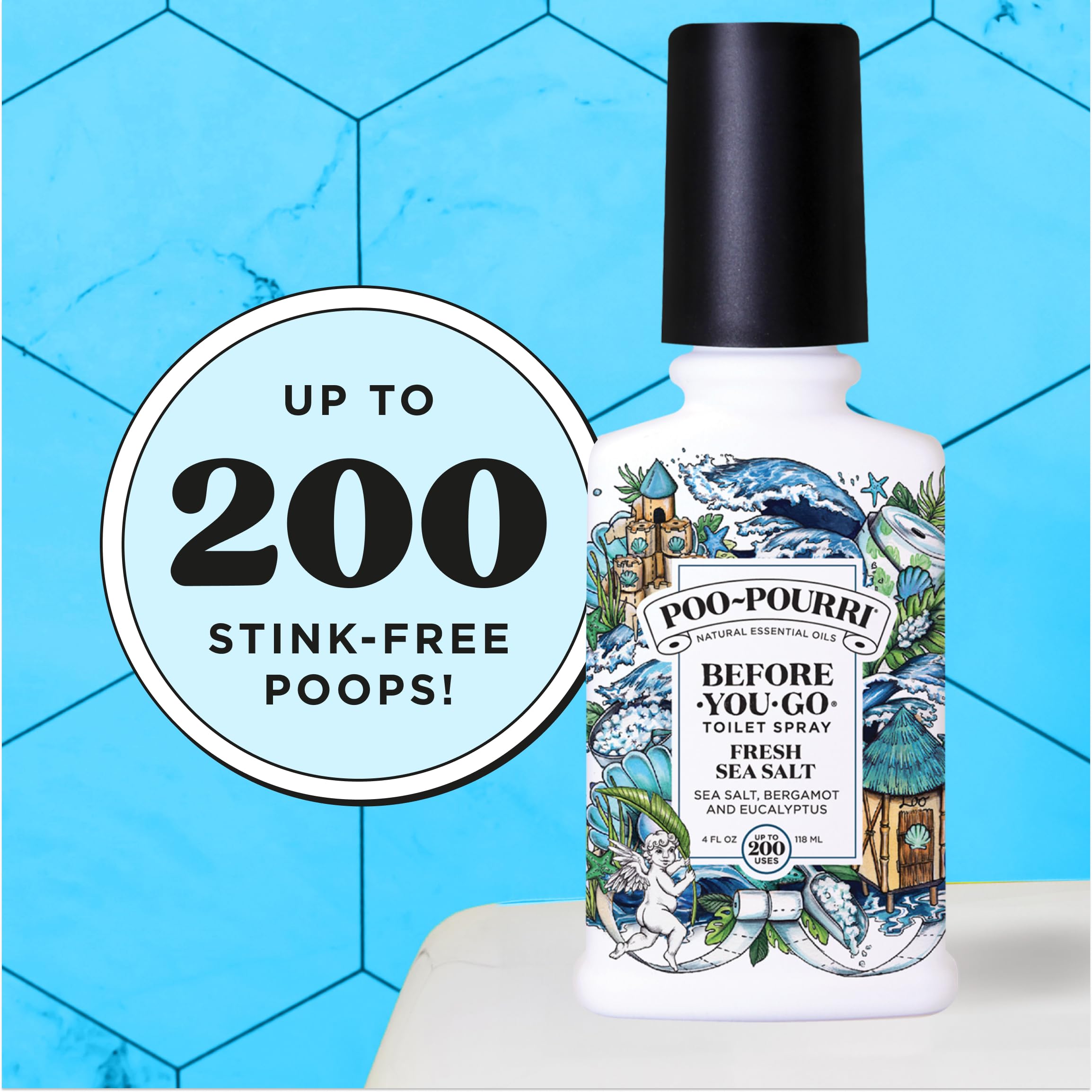 Poo-Pourri spray-free formula with no aerosols or parabens.
