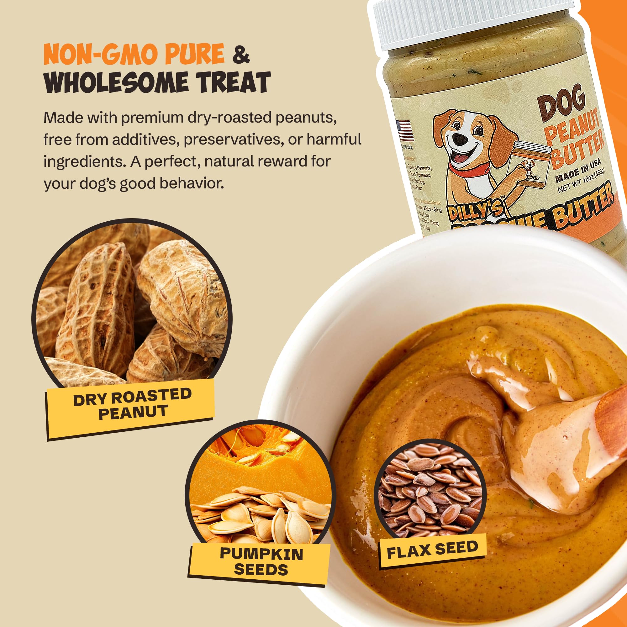Poochie Butter creamy golden texture spreads easily on lick mats.