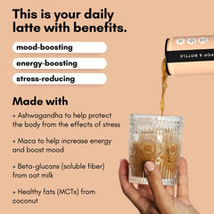 Pop & Bottle dairy free gluten free latte can