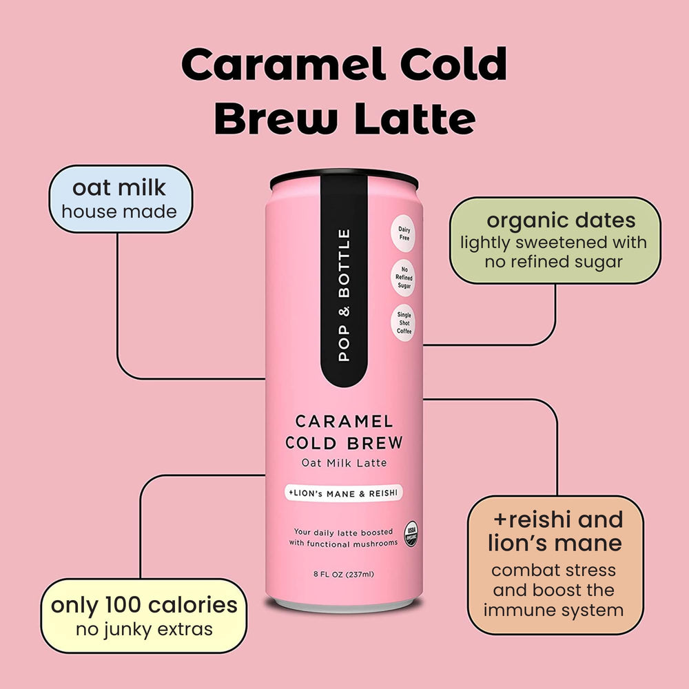 Pop and Bottle organic clean label latte without gums or emulsifiers.