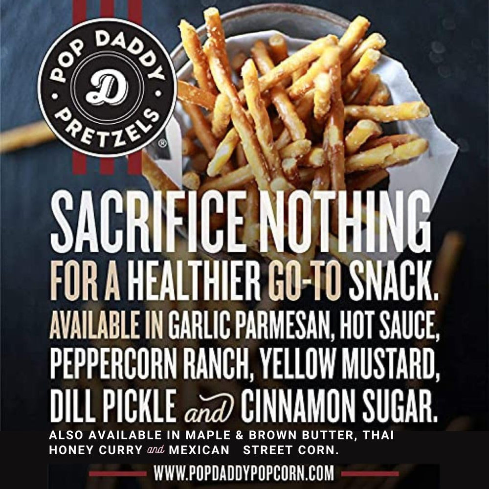 POP DADDY Smoked Gouda pretzels bag premium cheese flavor for gourmet snacking