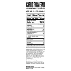 Close-up of Pop Daddy Garlic Parmesan pretzels showing bold flavor and crunchy texture