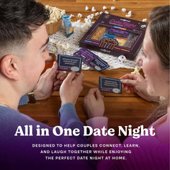 Pop n' Dulge movie dice picker guides film choices for movie night.