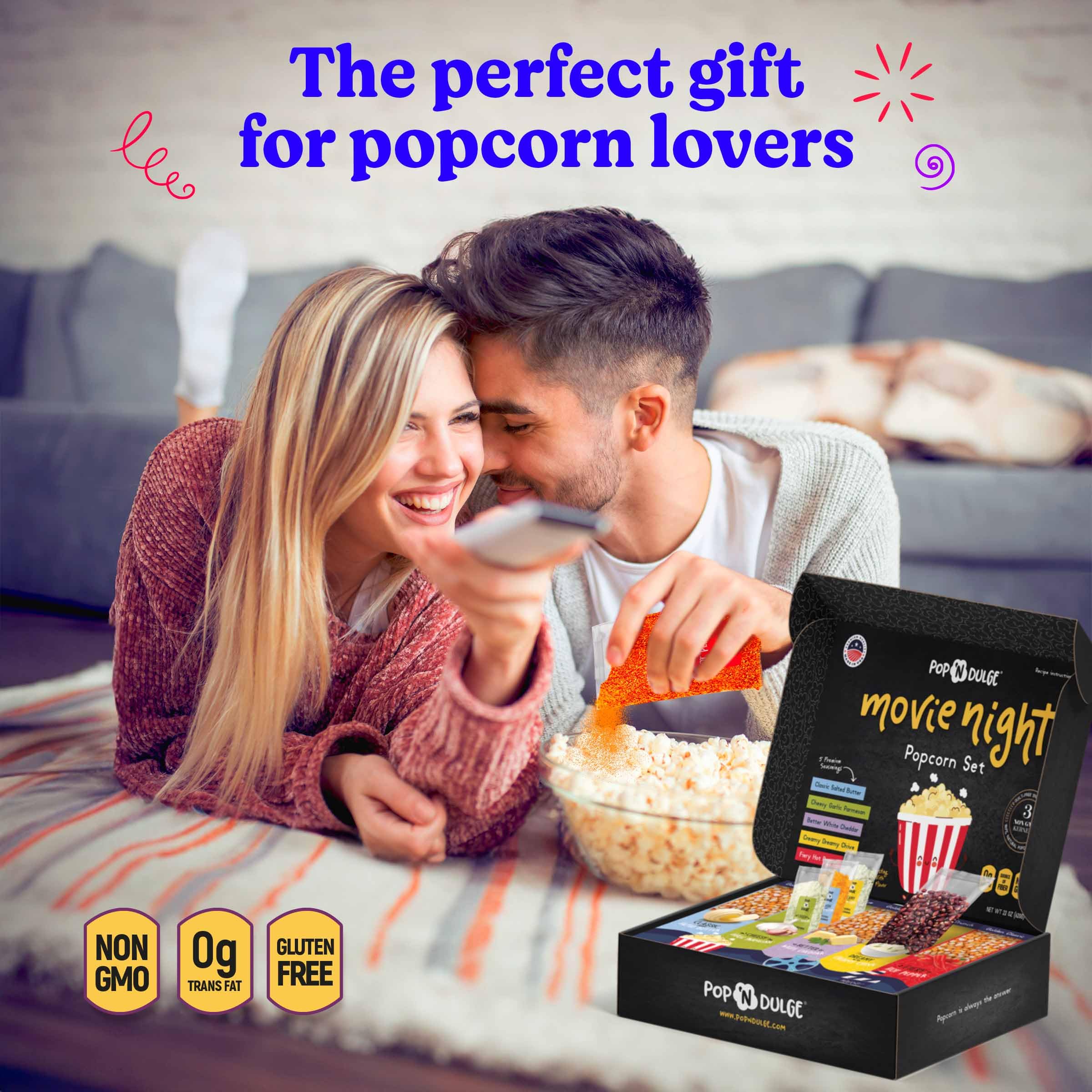 Pop n' Dulge Poppin Blue kernels add playful color to snacks