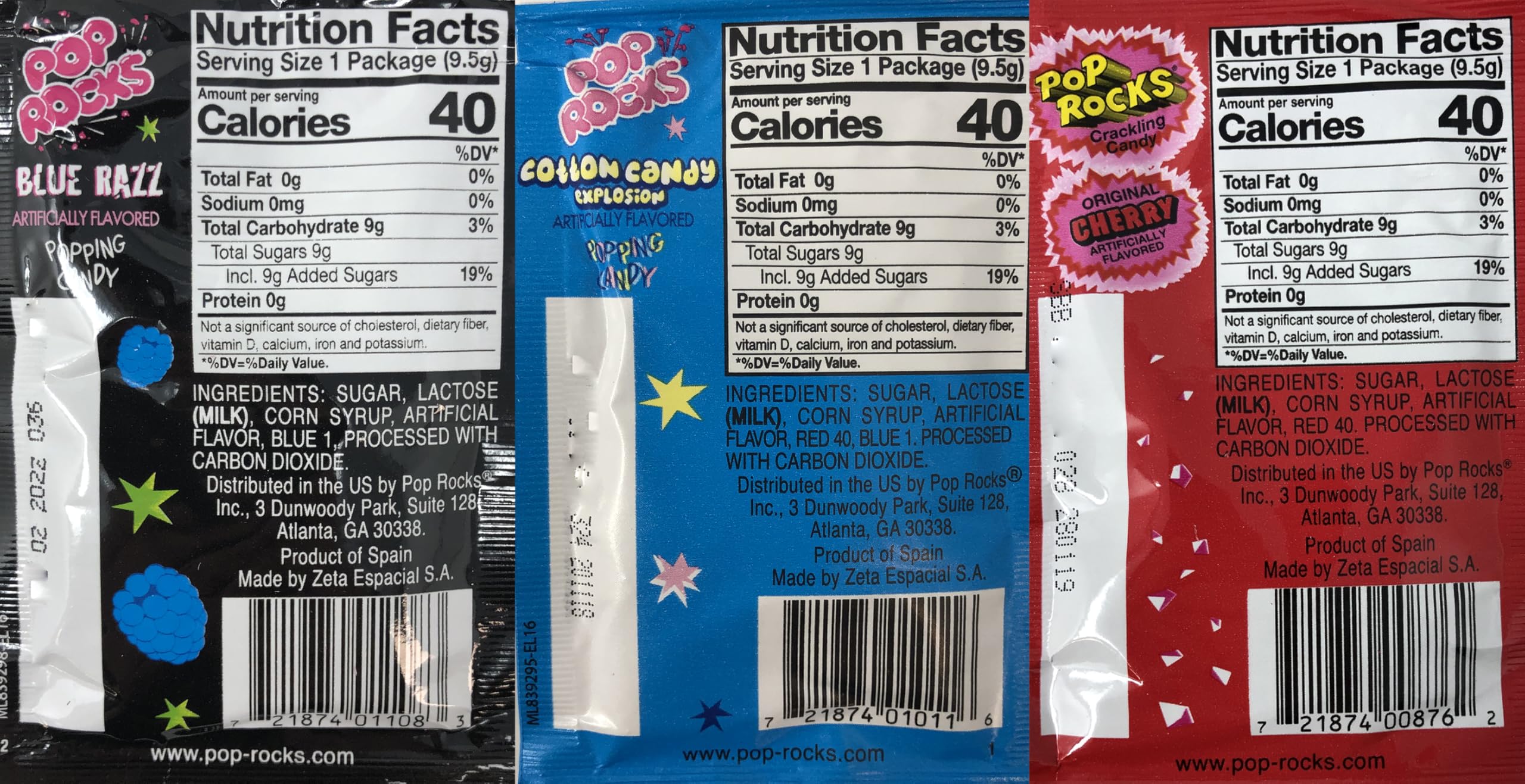 Pop Rocks grape and strawberry – great for gifts and pinatas.