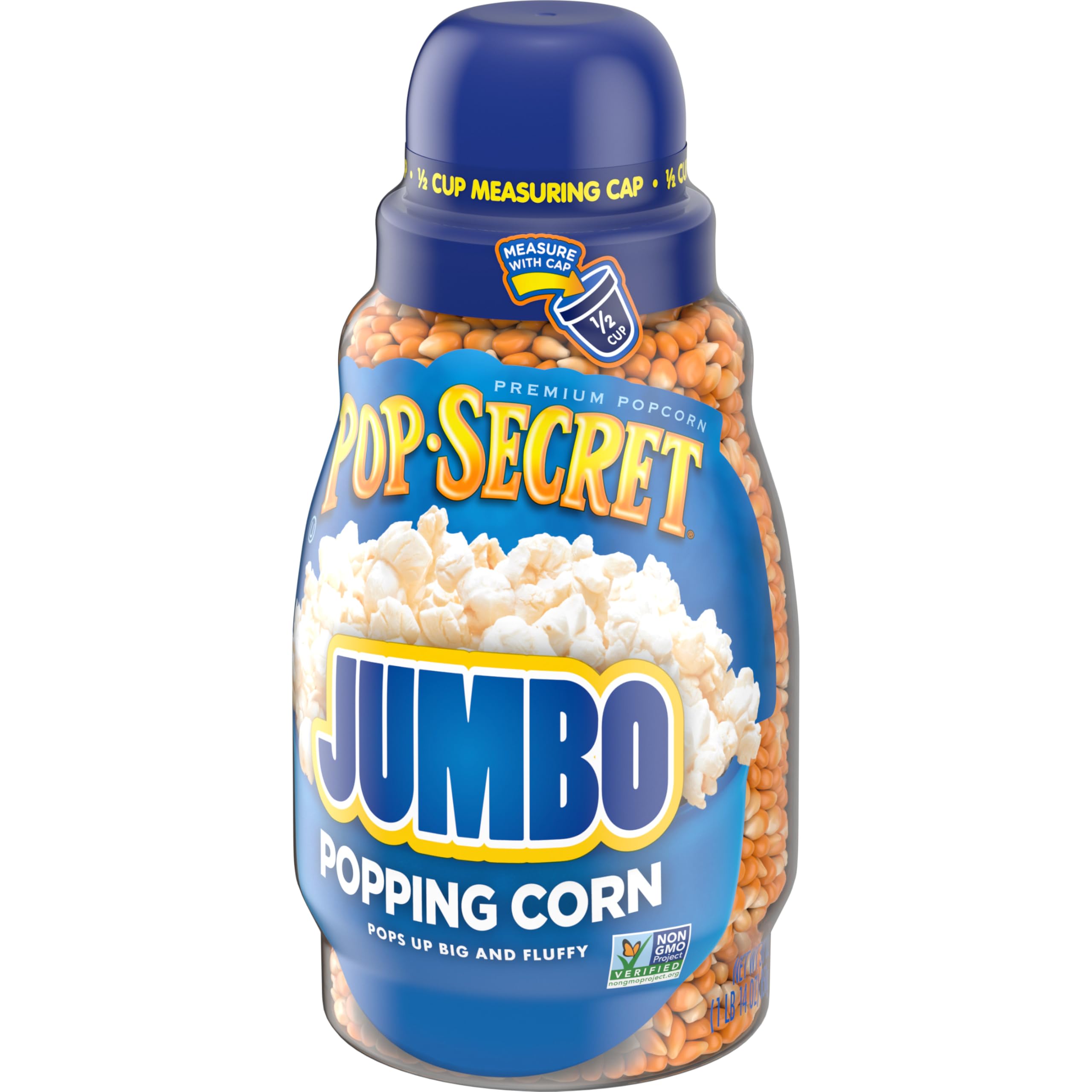 Pop Secret 30-ounce jar helps keep a pantry stocked.