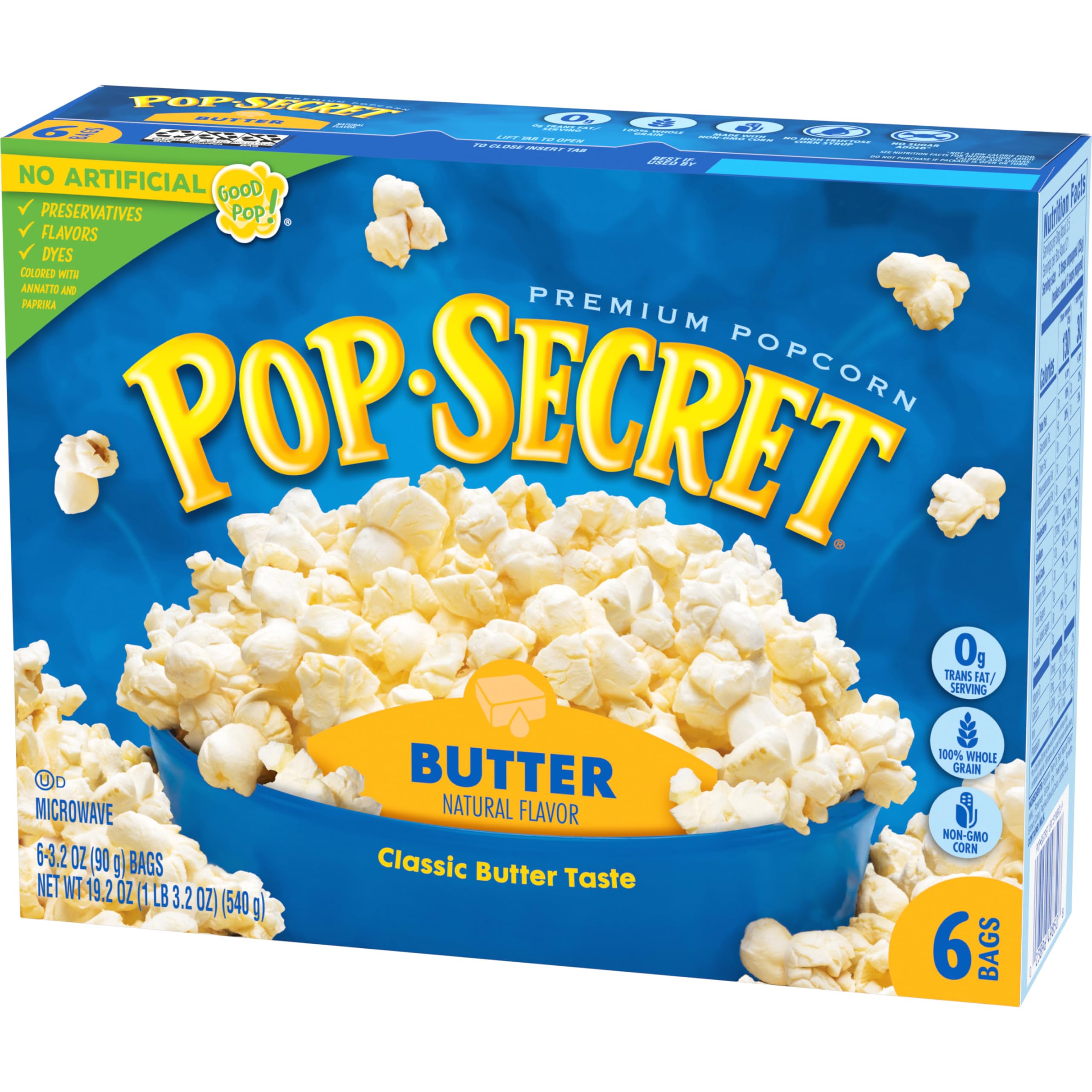 Movie night setup with Pop Secret Butter popcorn, ready to share.
