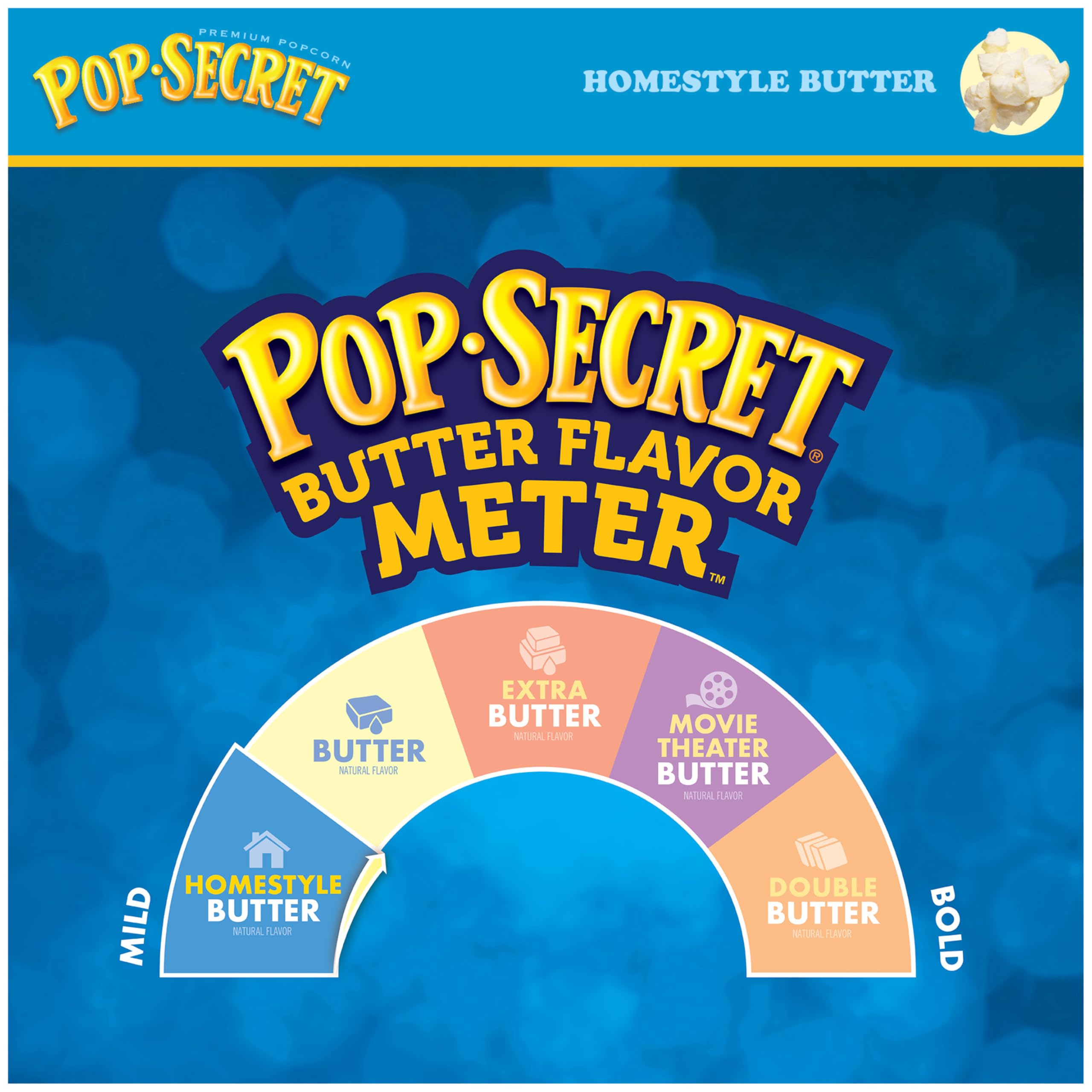 Pop Secret butter-scented popcorn evokes homestyle comfort, ideal for gatherings.