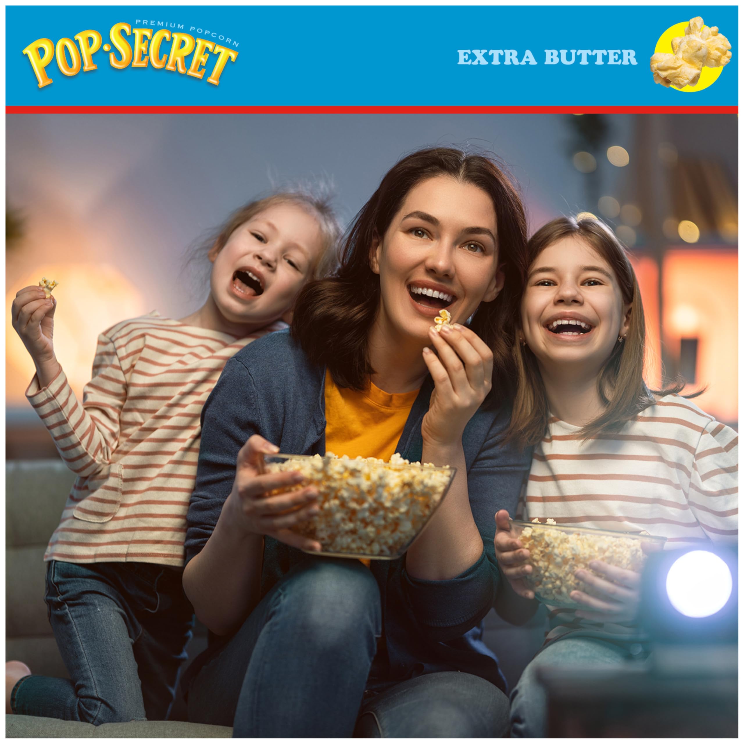 Non-GMO ingredients in Pop Secret Extra Butter popcorn.