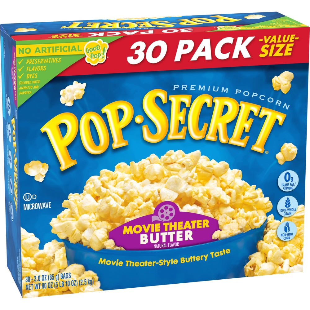 Pop Secret shared bags ideal for a family game night moment.