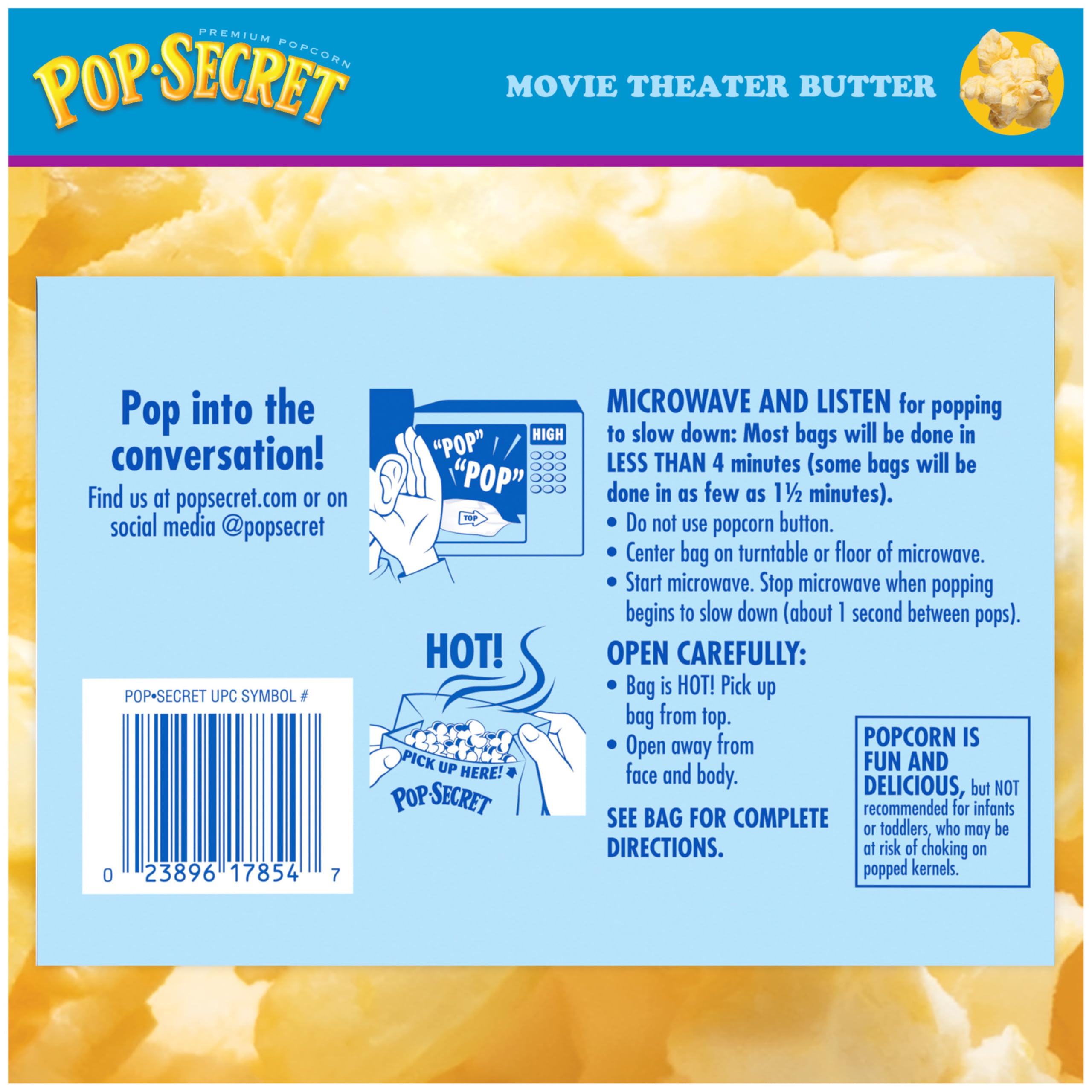 Pop Secret warm popcorn serves up comforting crunch in minutes.