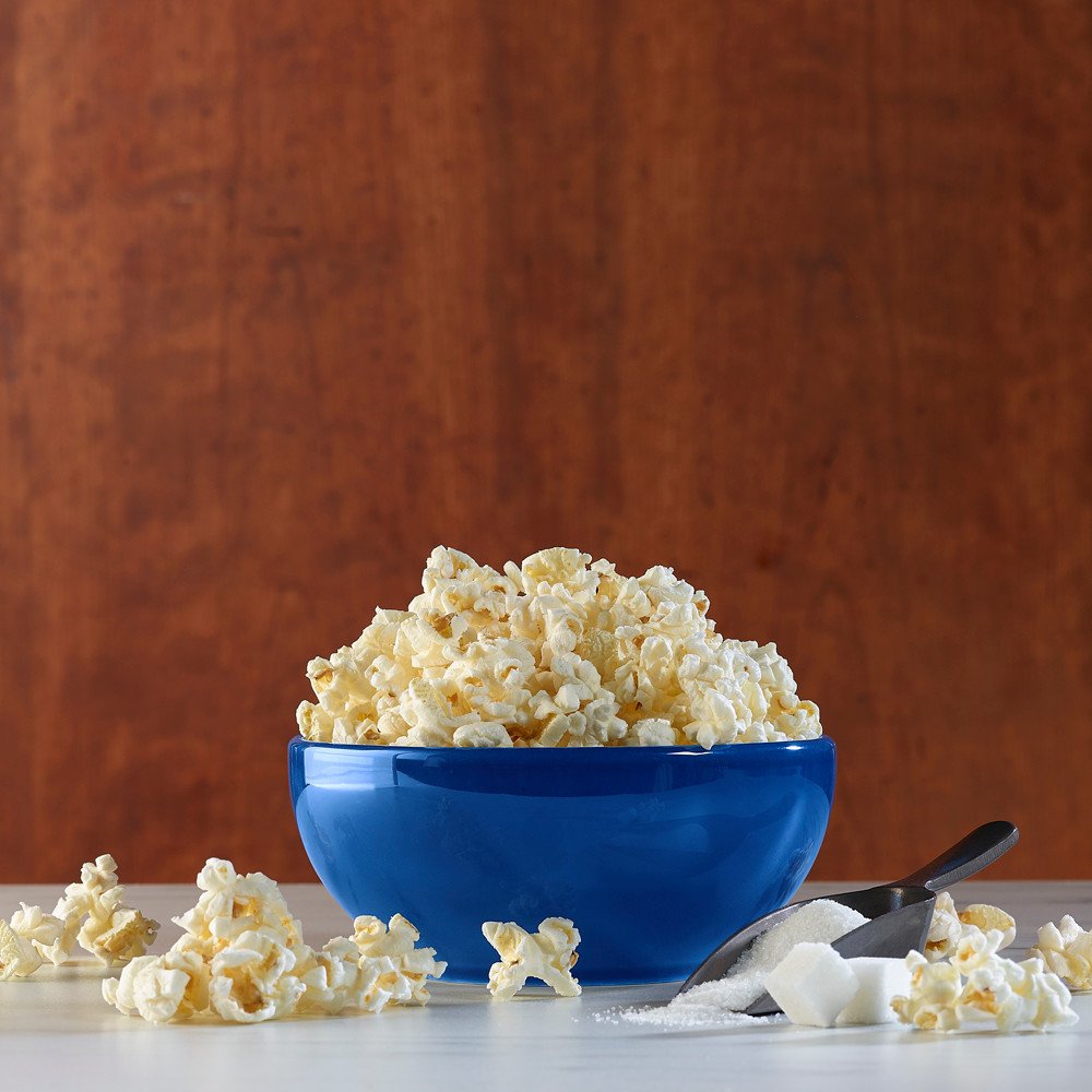 Pop Secret kettle corn bags inside view emphasizing quick snack preparation.