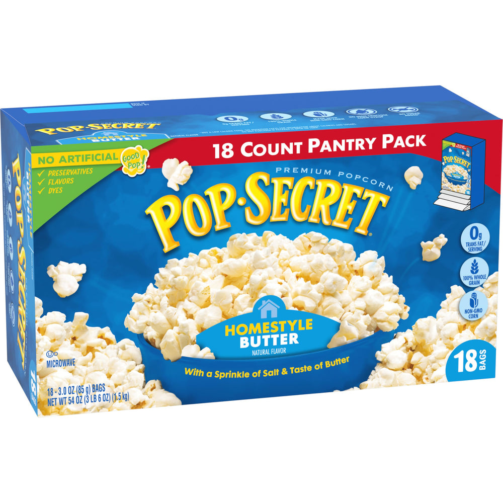 Light, airy crunch texture shown for satisfying popcorn moments with Pop Secret.