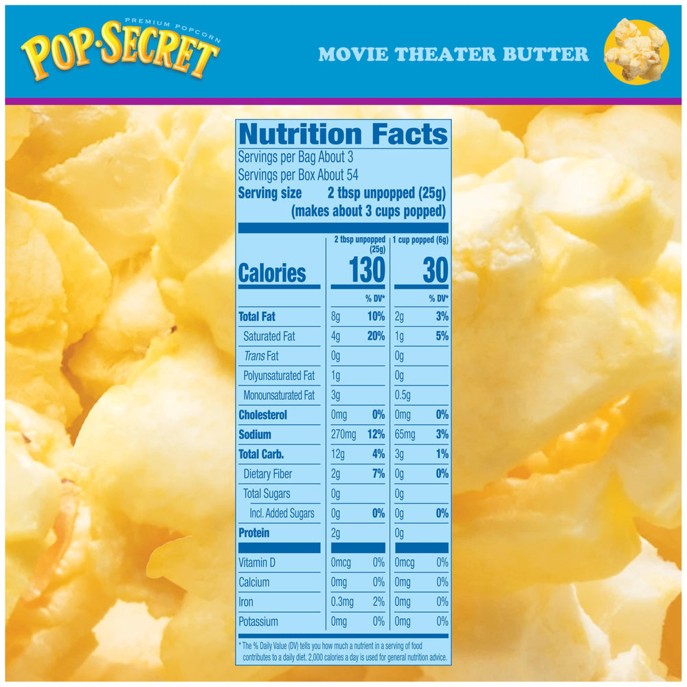 Pop Secret microwave popcorn bags pop quickly for hot, shareable snacks.