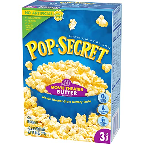 Pop Secret Movie Theater Butter box stored in the pantry.