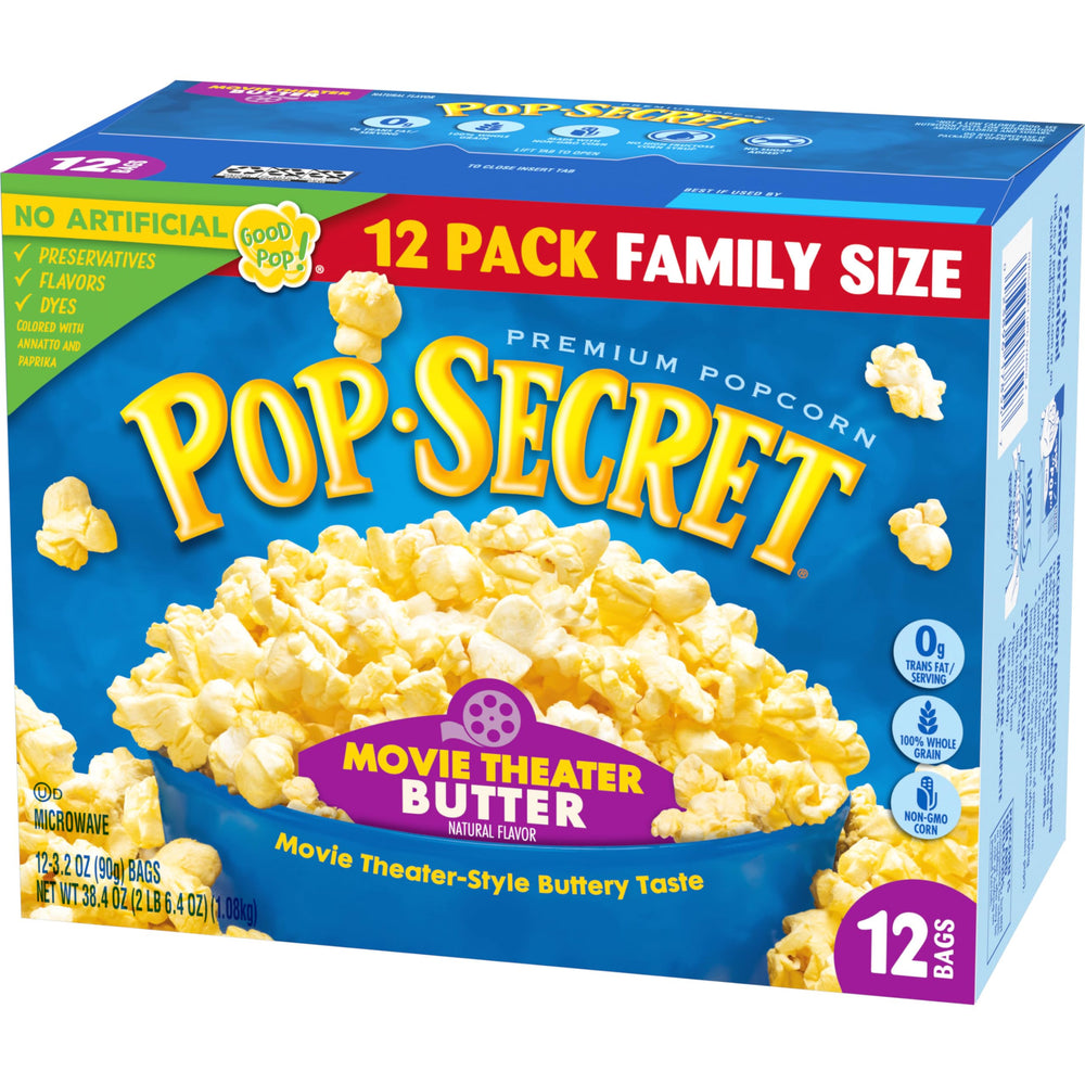 Pop Secret no artificial preservatives or flavors supports easy snack time.