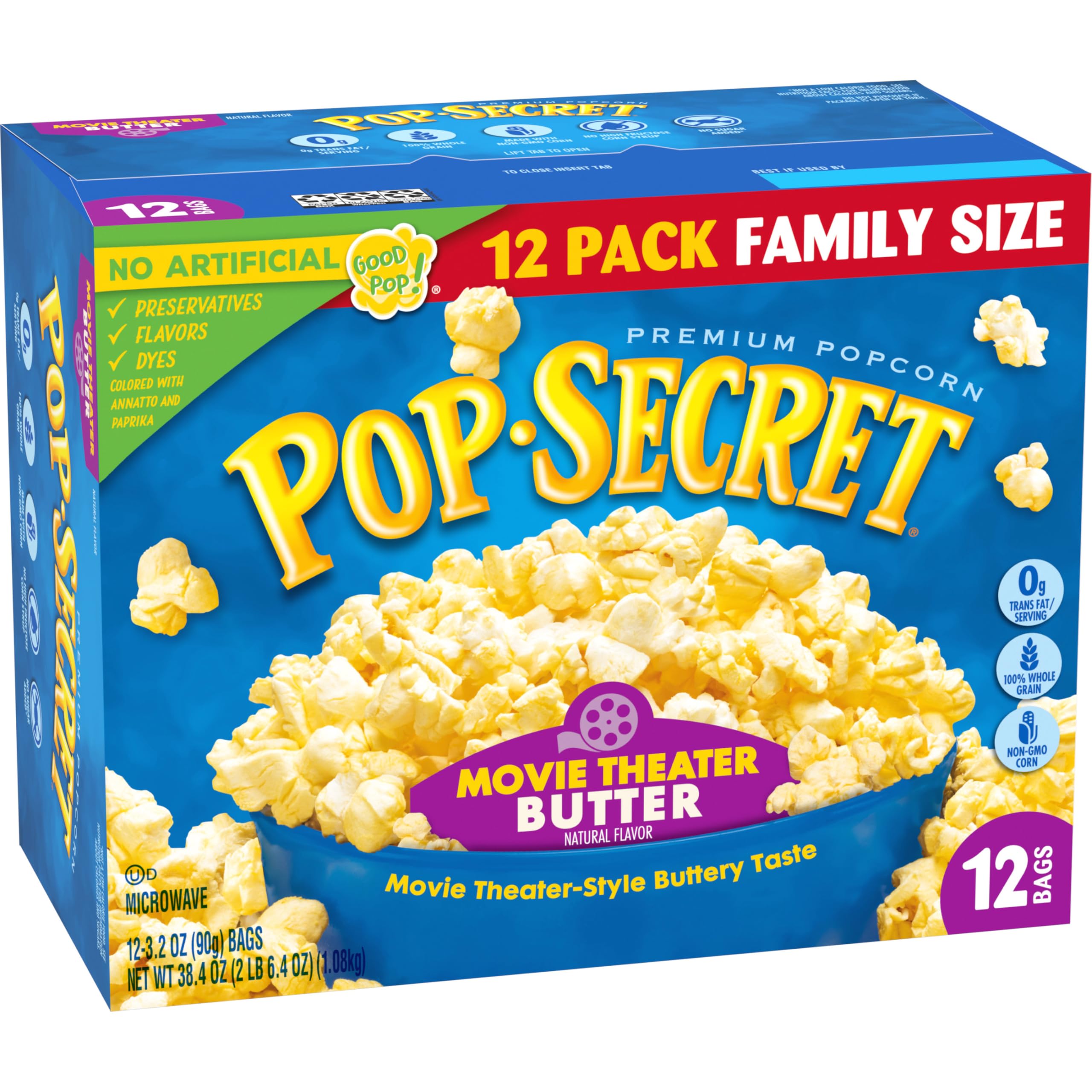 Pop Secret non-GMO kernels offer a simple, feel-good snack option.