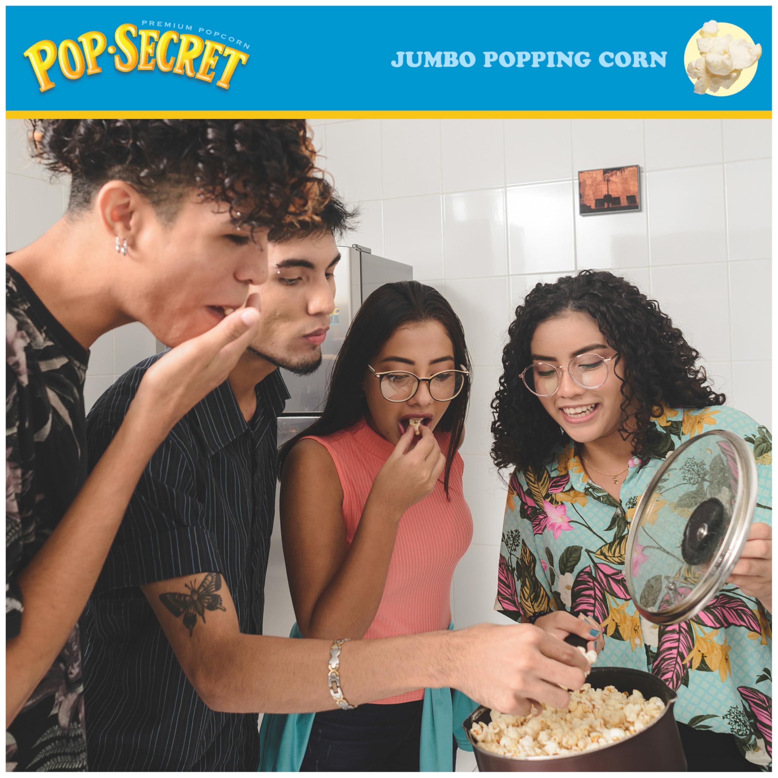 Pop Secret kernels pop quickly in a popcorn maker.
