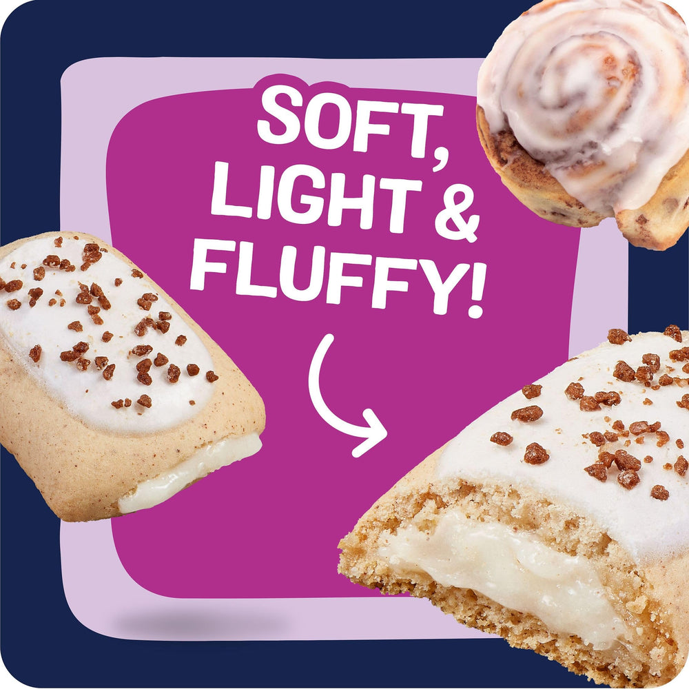 Pop-Tarts Bites Frosted Cinnamon Roll shelf-display, travel-friendly packaging.