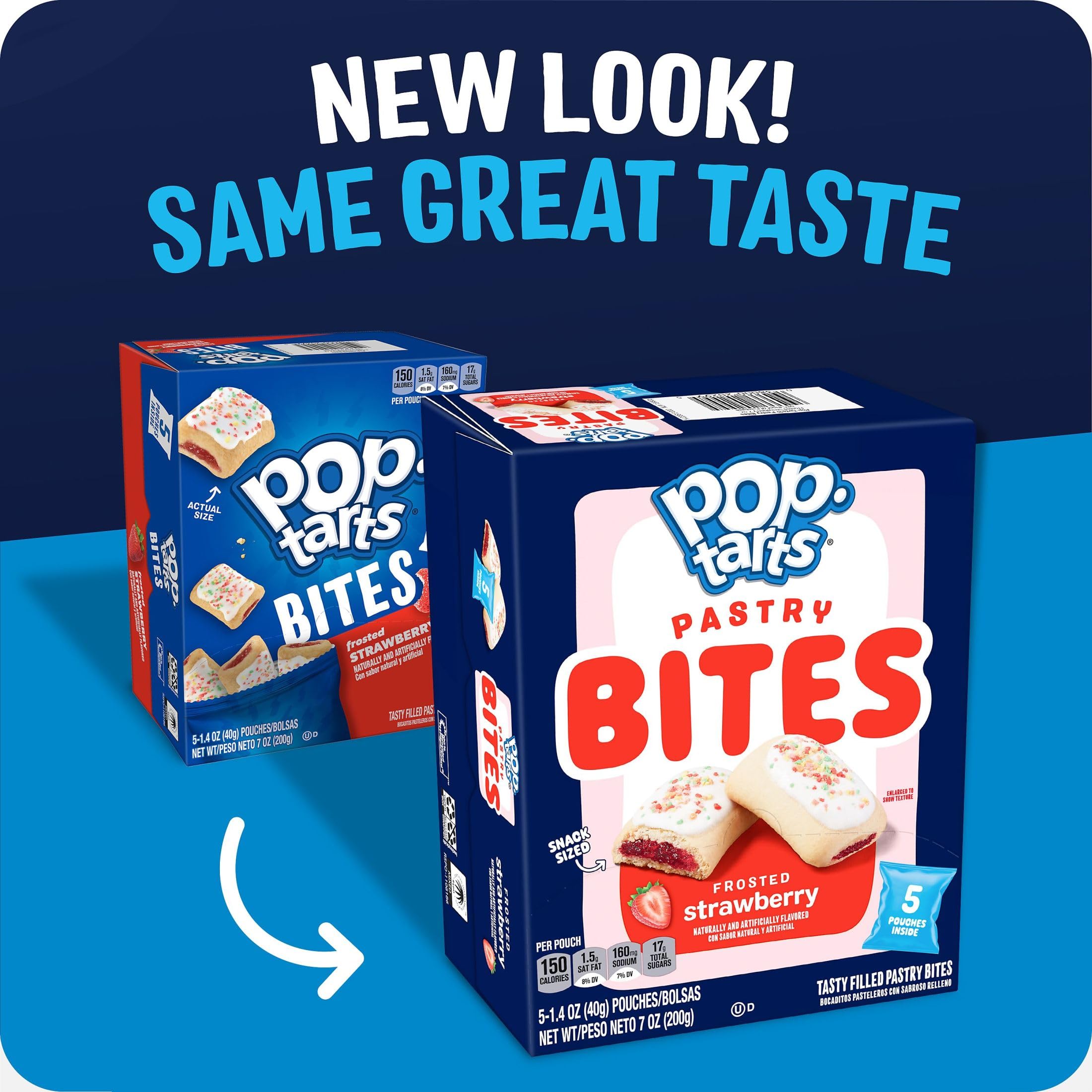 Pop-Tarts Bites portable pouches for snack-ready anywhere.