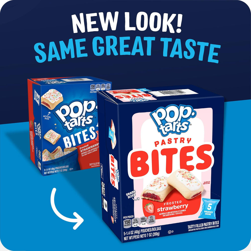 Pop-Tarts Bites portable pouches for snack-ready anywhere.