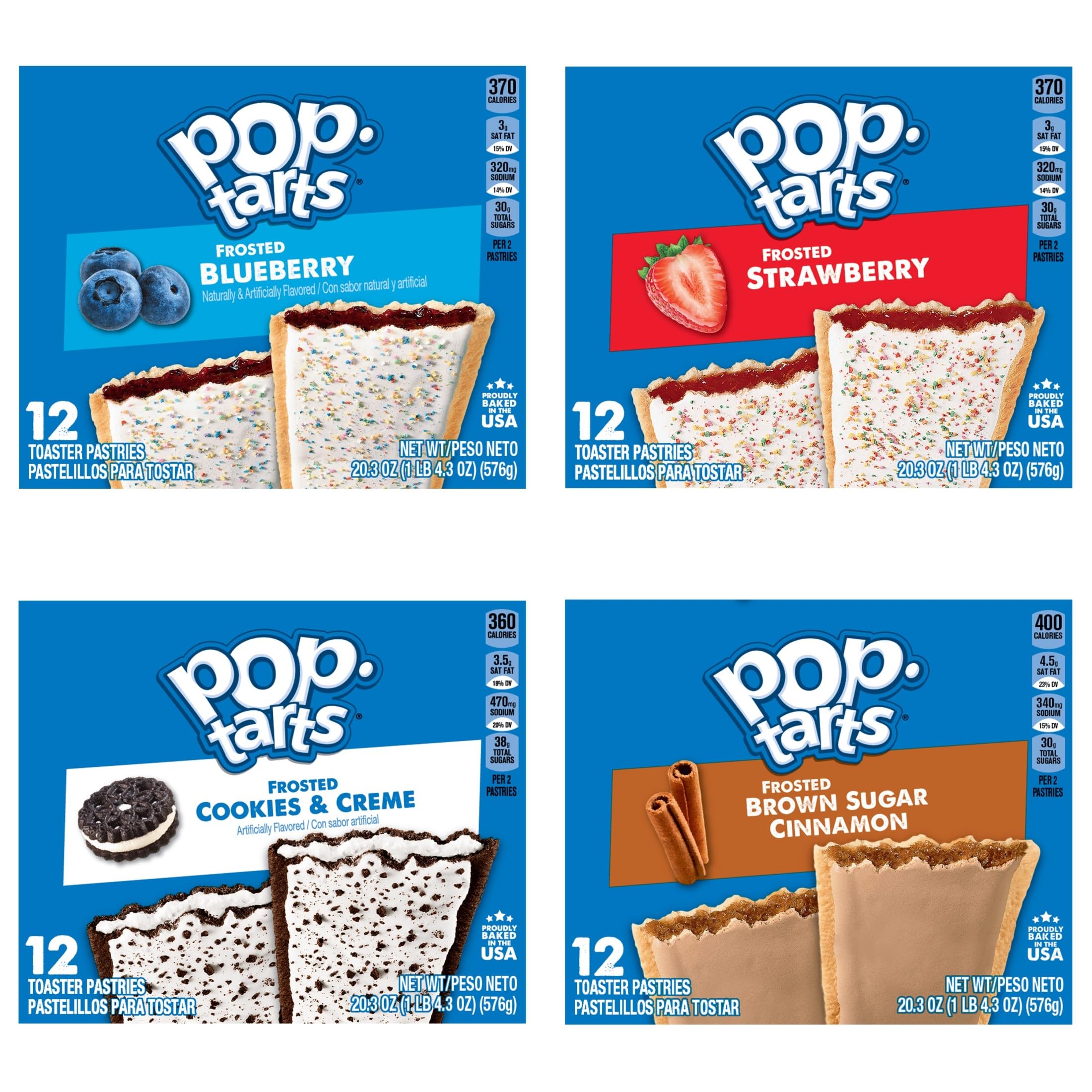 Pop-Tarts case packaging showing 60 pastries in a sturdy carton