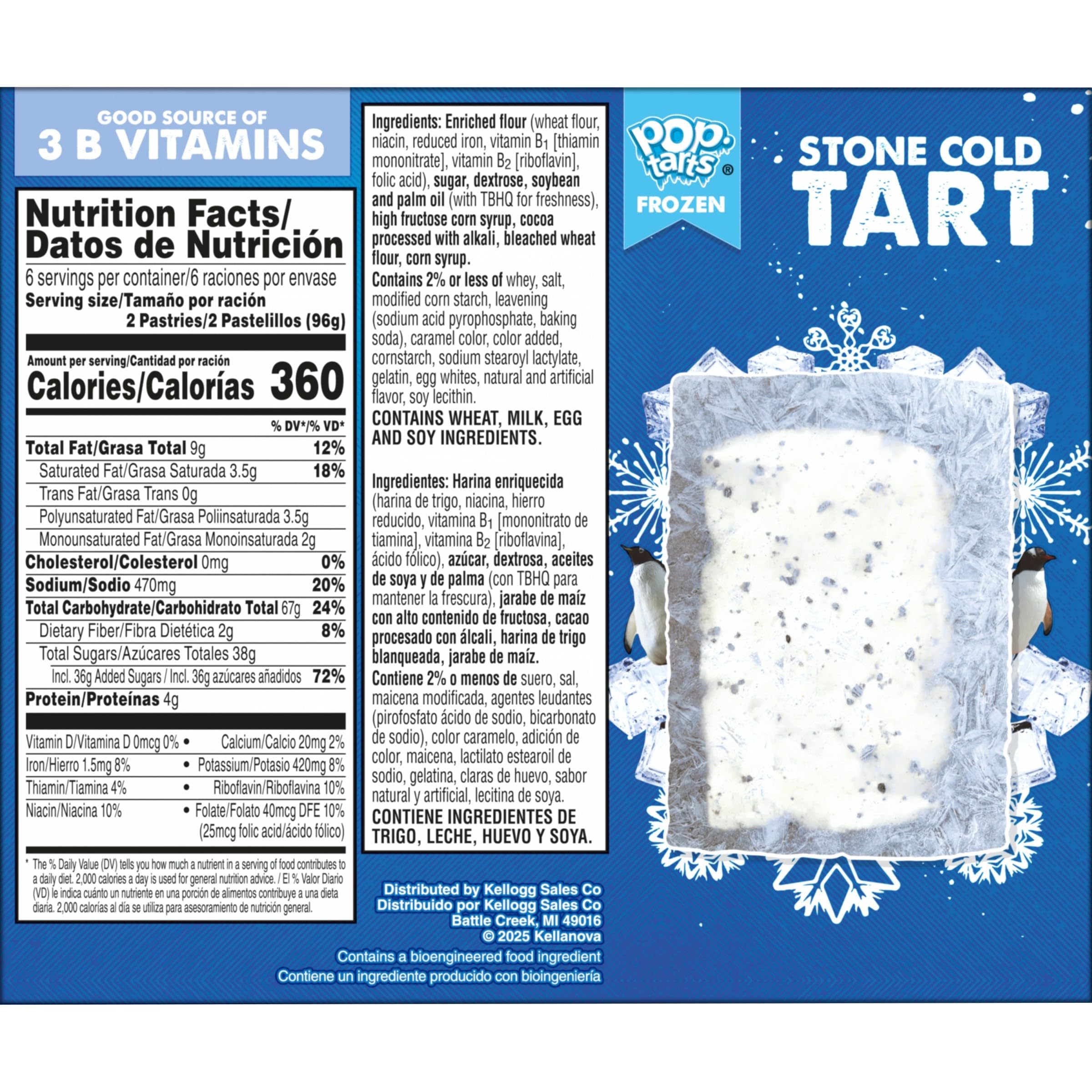 Pop-Tarts Cookies and Creme toaster pastry, convenient breakfast you can toast.