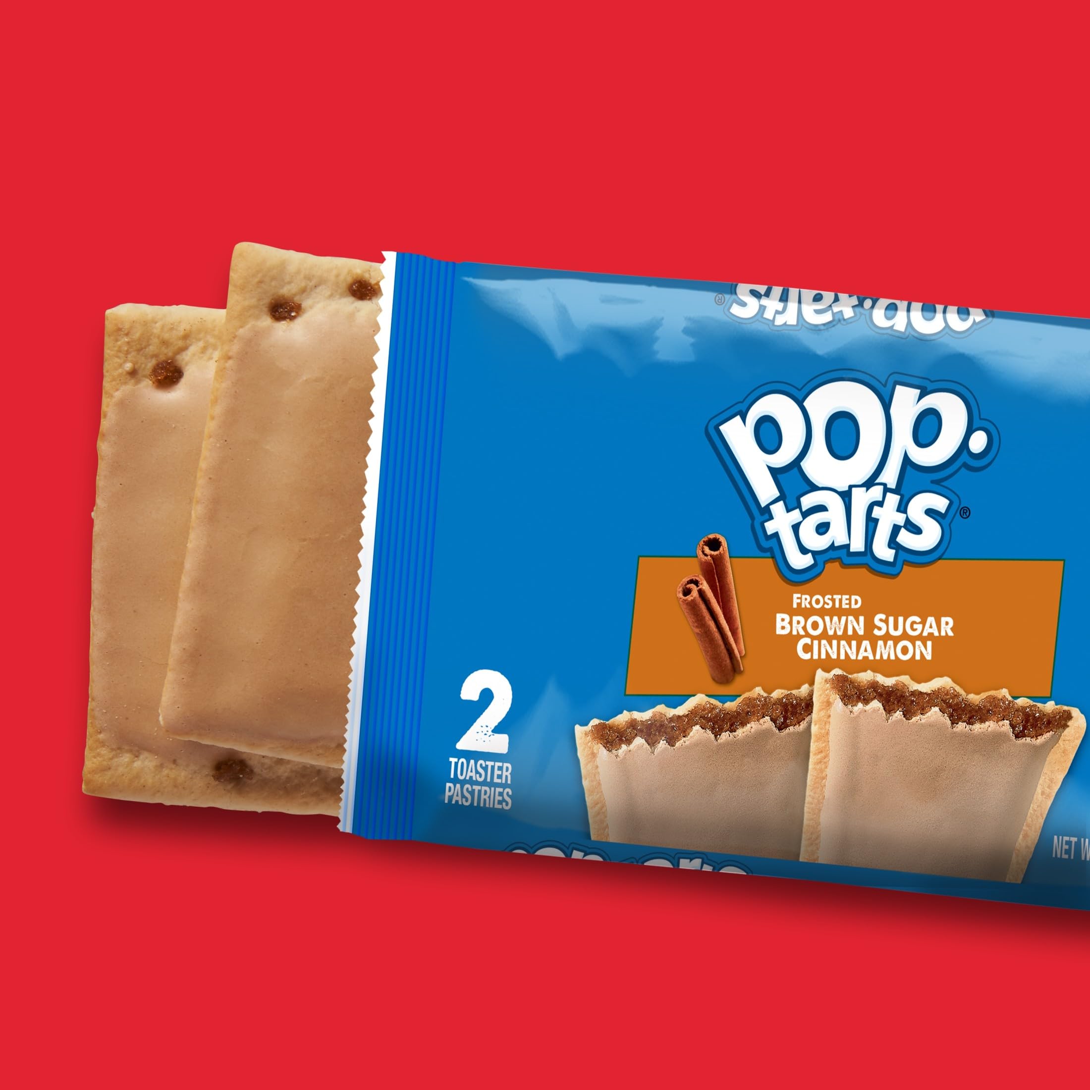 Pop-Tarts foil-pack reveal two pastries per pouch for sharing.