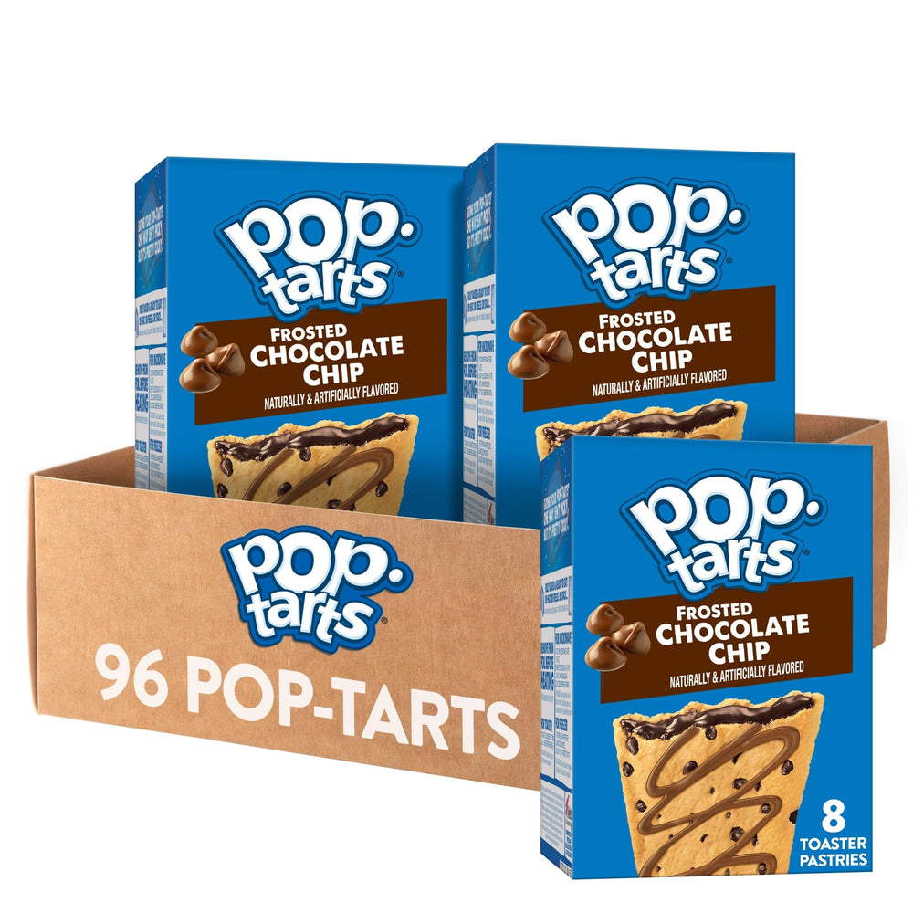 Pop-Tarts Frosted Chocolate Chip box front, a pantry-friendly grab-and-go breakfast option.