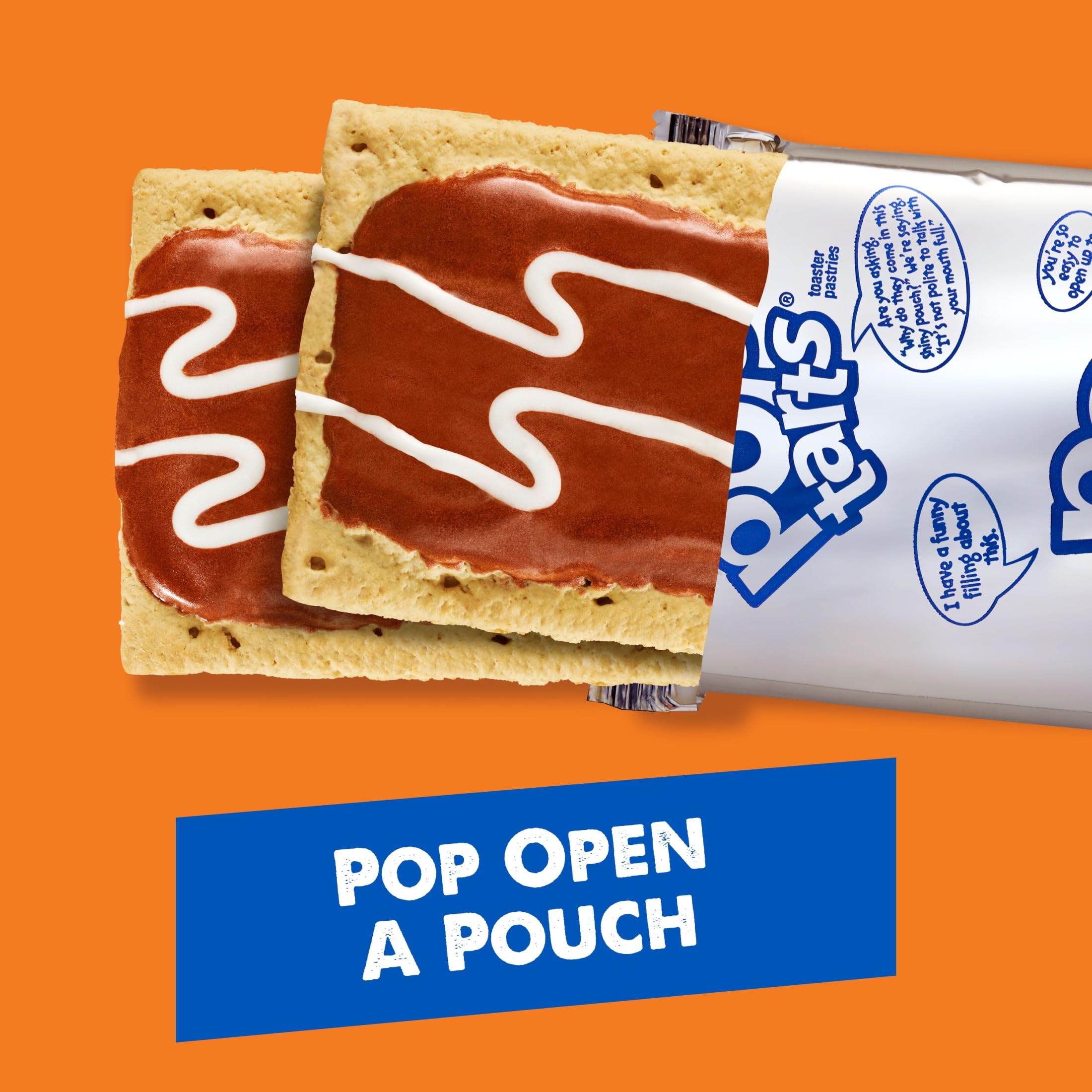 Pop-Tarts in a lunch bag ready as a travel-friendly snack.