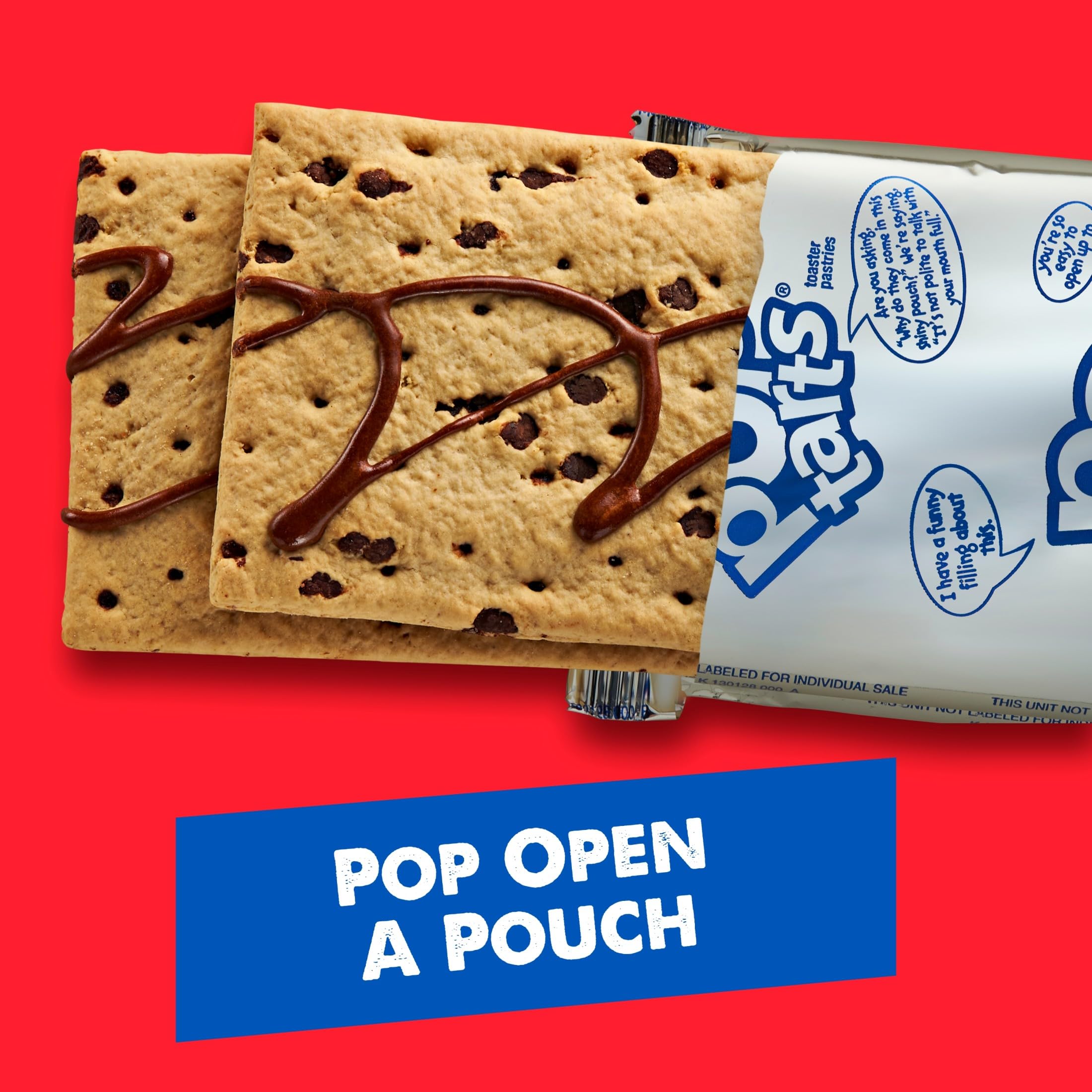 Pop-Tarts Frosted Chocolate Chip lunchbox scene, perfect kid-approved snack.