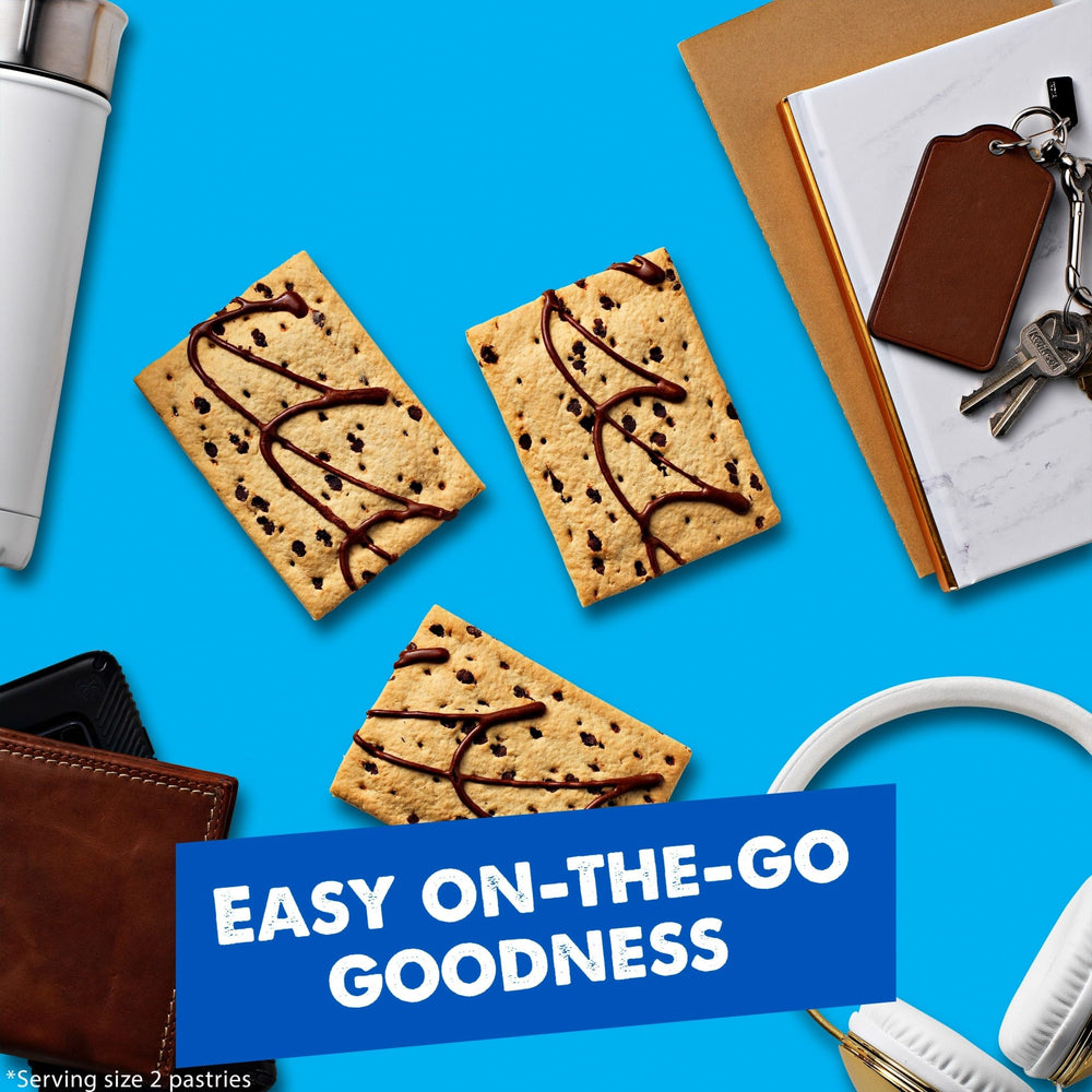 Pop-Tarts Frosted Chocolate Chip pantry storage, convenient stock for busy mornings.