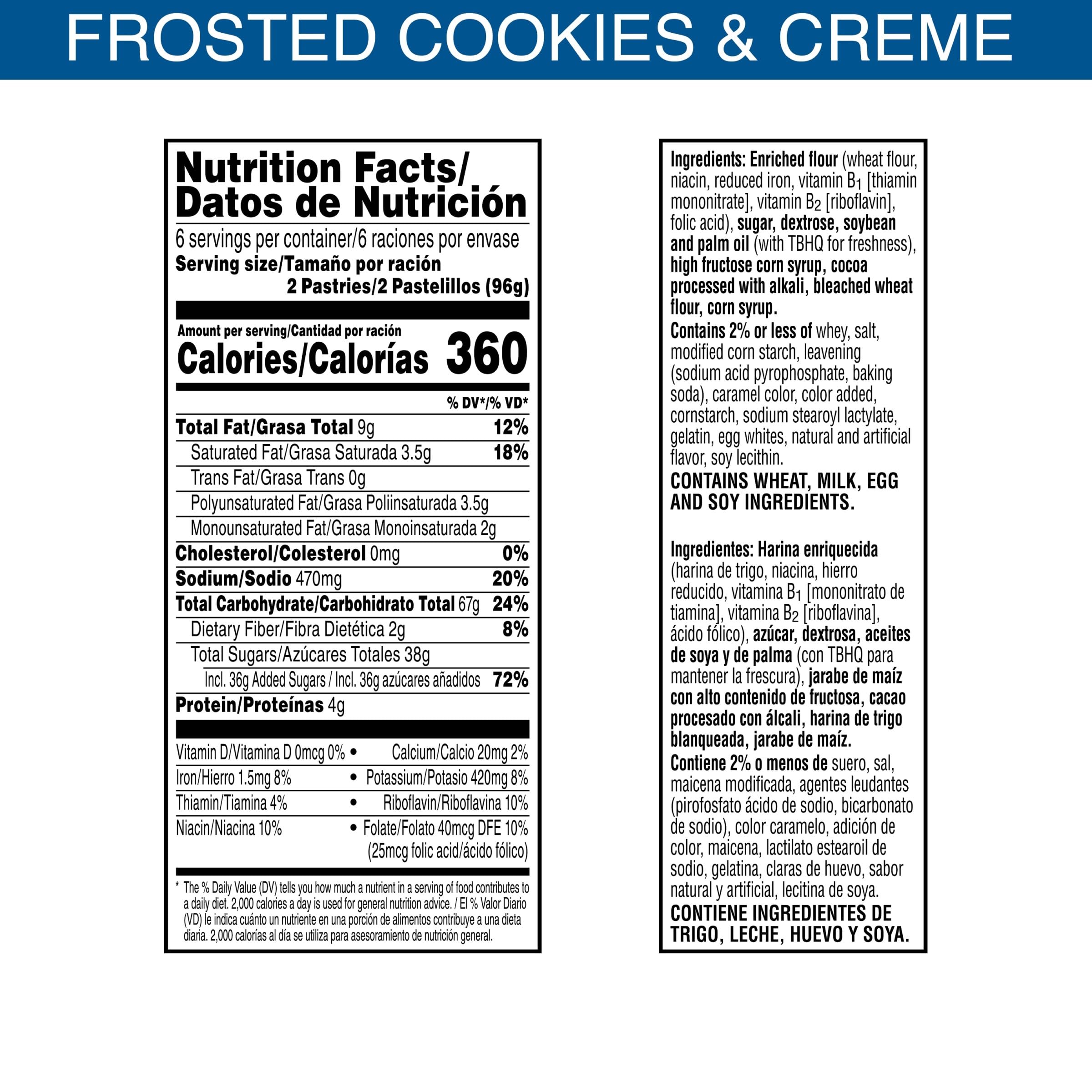 Pop-Tarts Frosted Cookies and Creme inside view showing creamy filling.