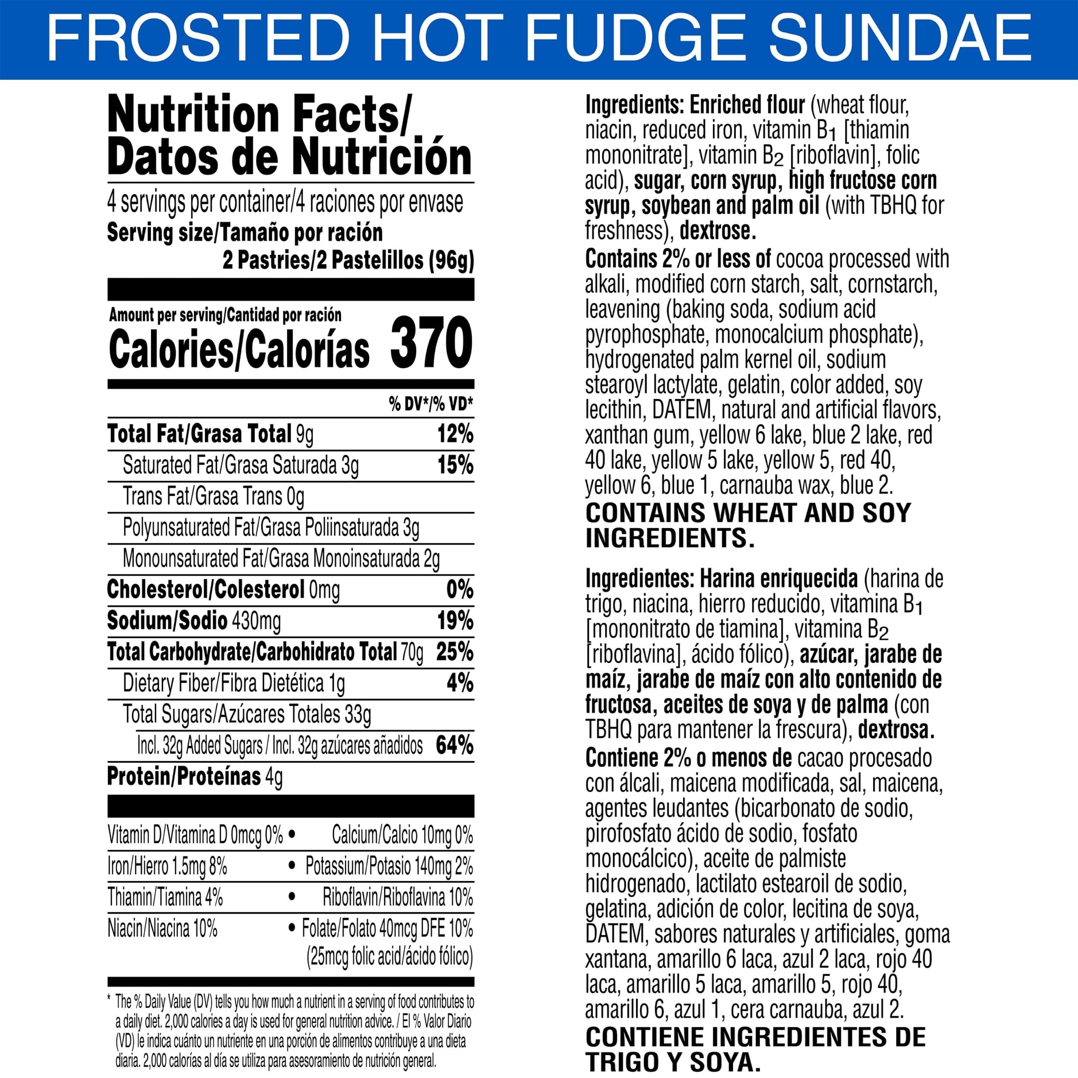 Pop-Tarts Frosted Hot Fudge Sundae toaster-ready pastries for quick breakfasts.
