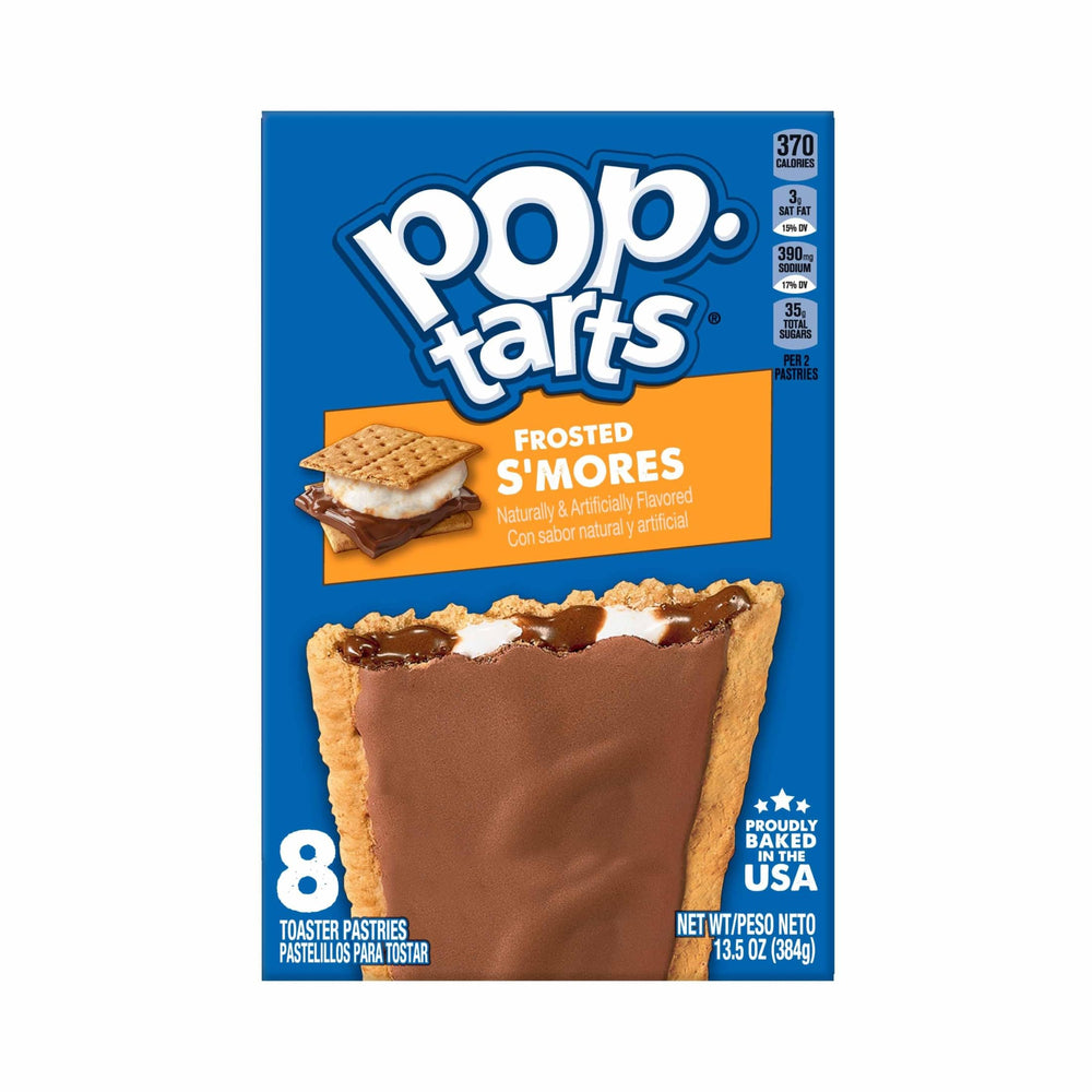 Pop-Tarts Frosted S'mores pack shown for quick breakfast and grab-and-go snacking.